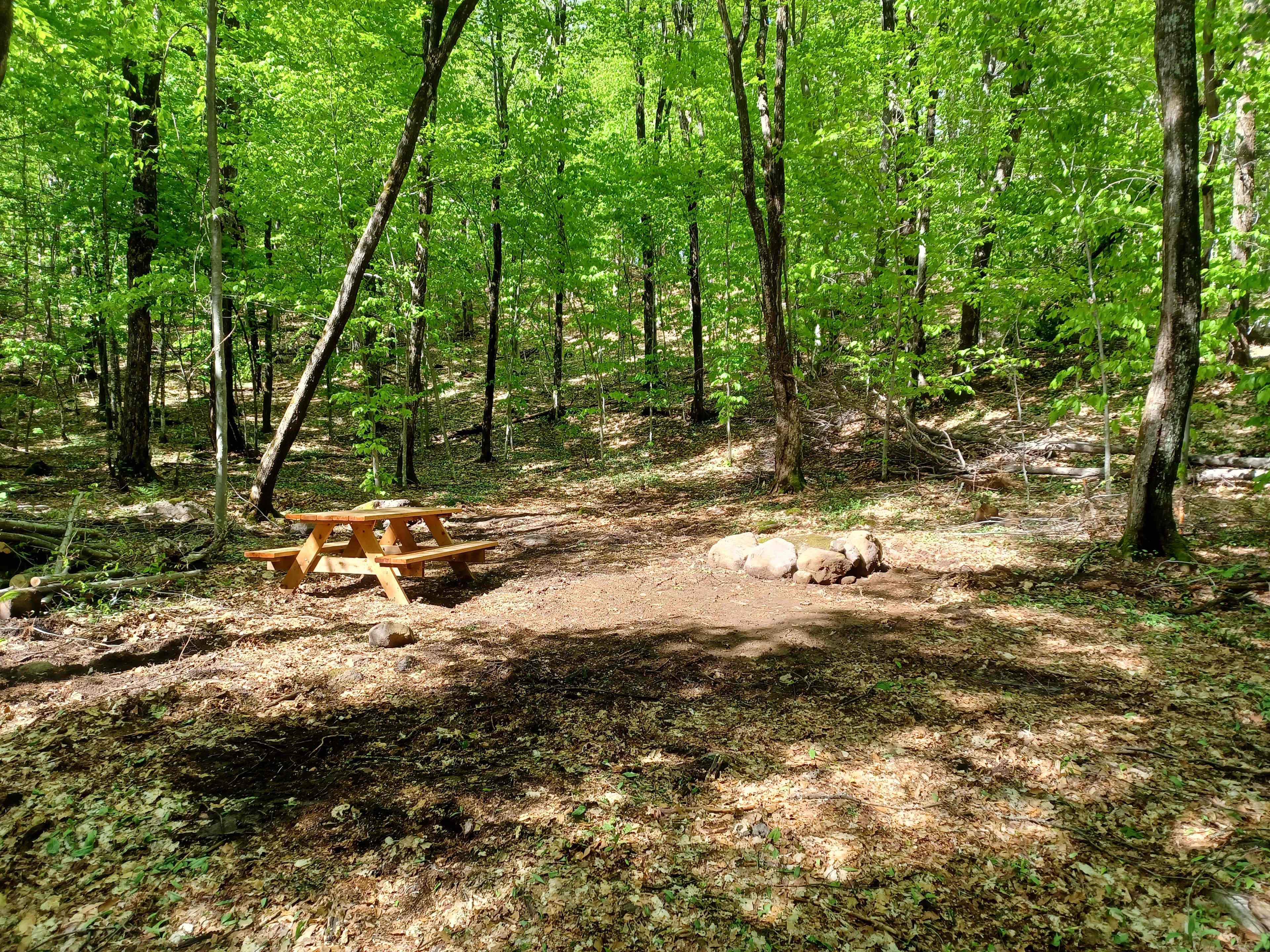 camp site 5 ,very big and private , 10 minutes from parking 