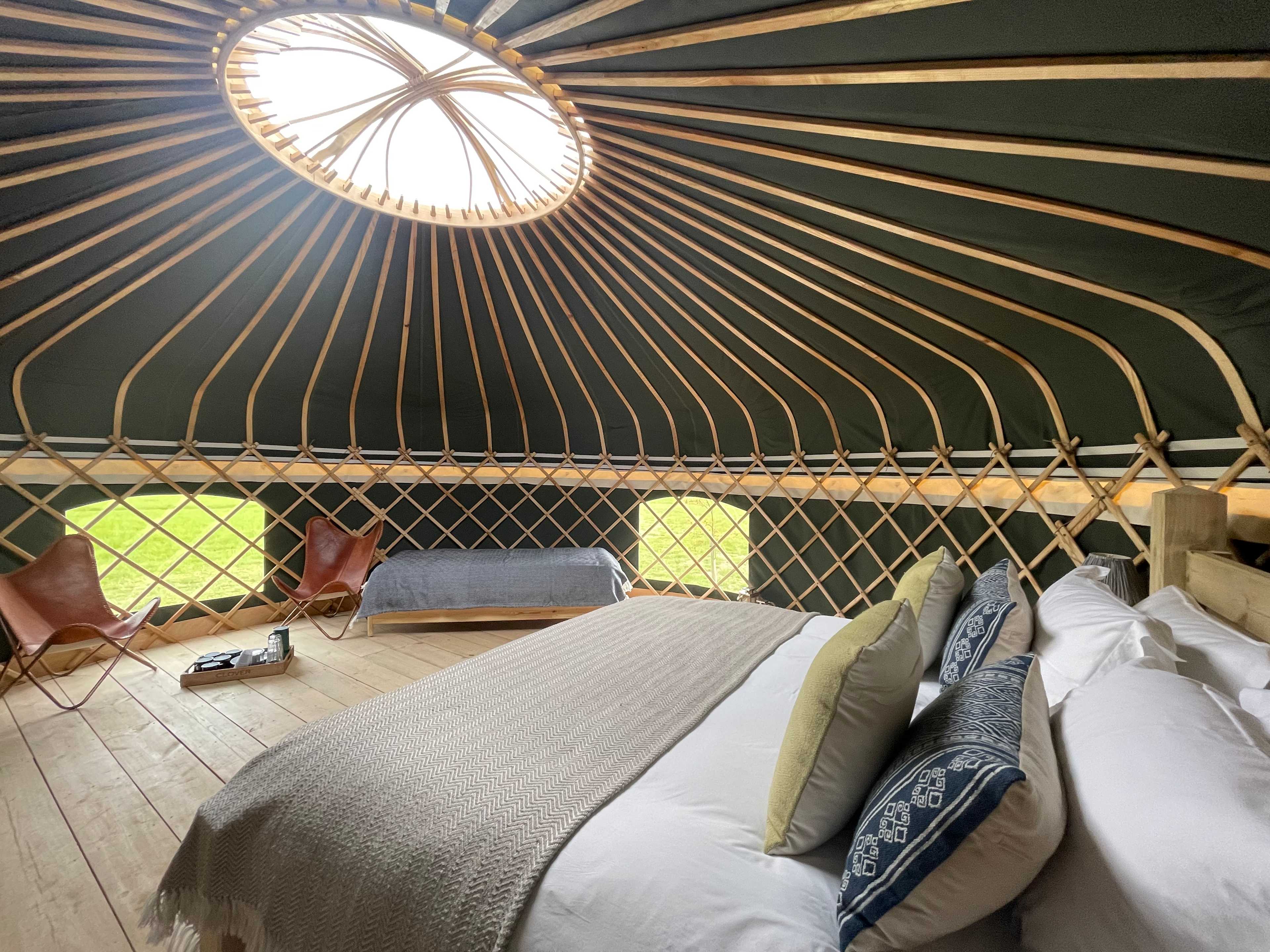 Stargazing from your luxury super King Size bed.