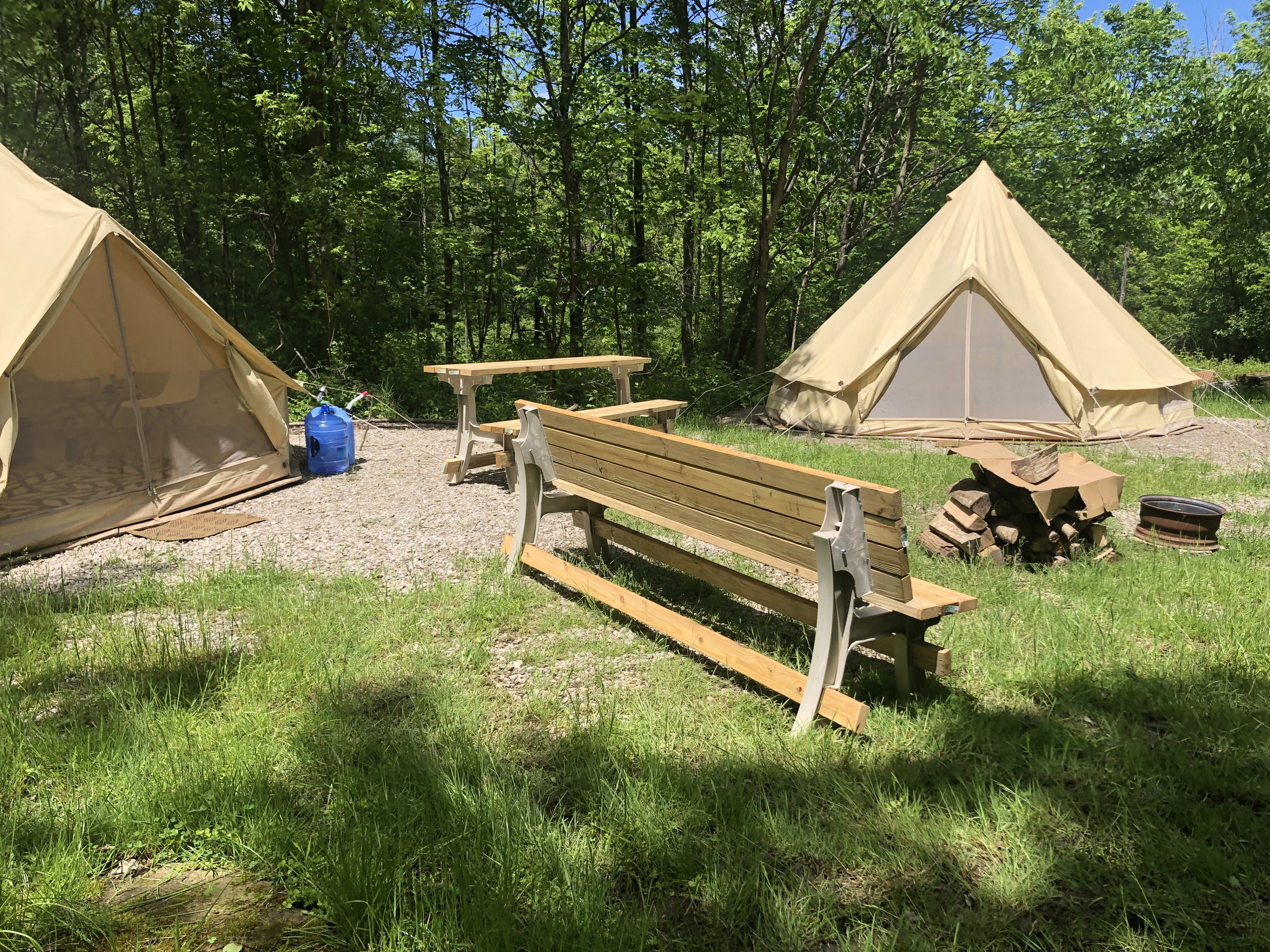 Double Bell Tent Site near Wineris 
