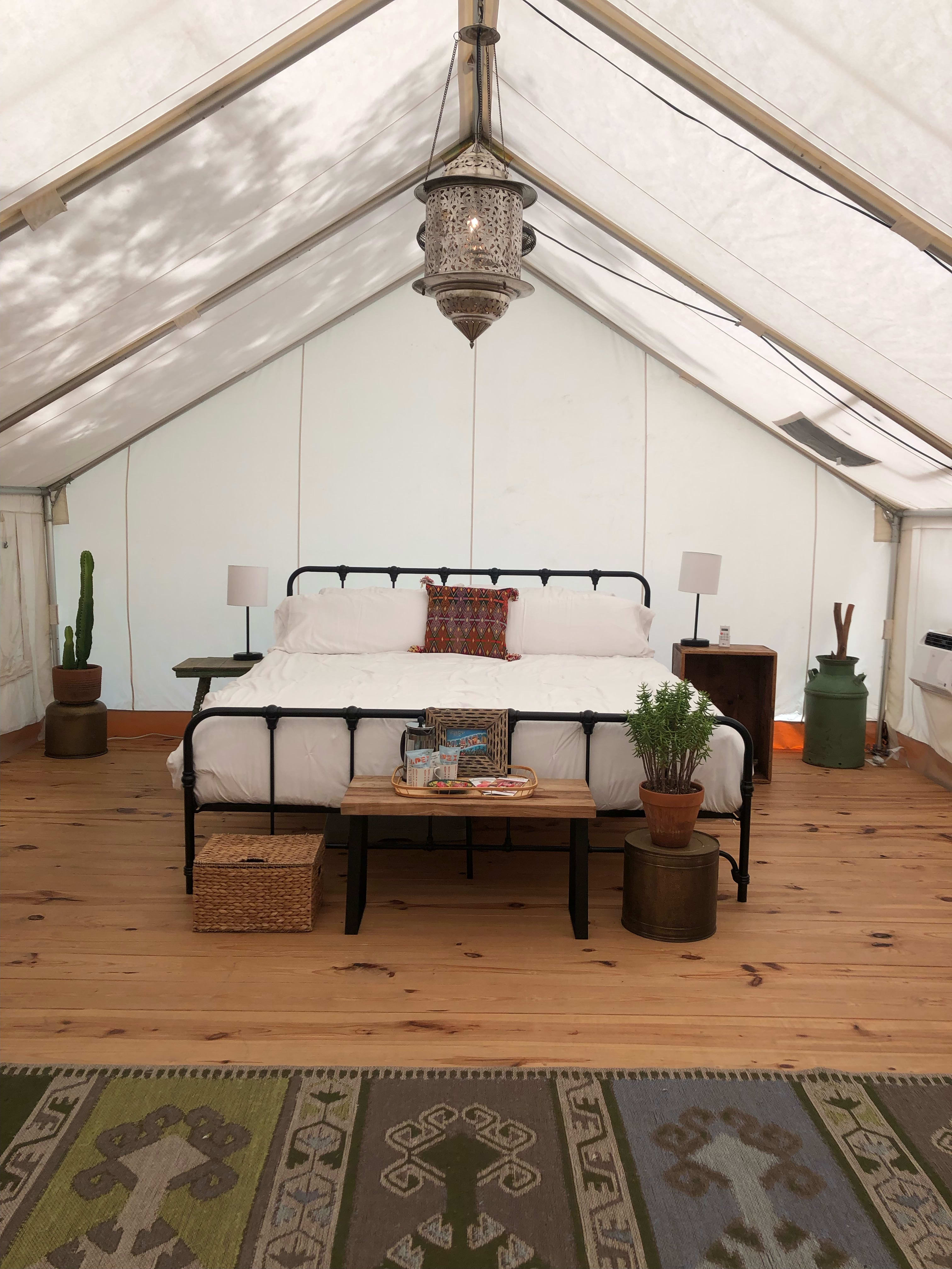 Our newly designed Moroccan inspired tent with a Texas Cowboy vibe