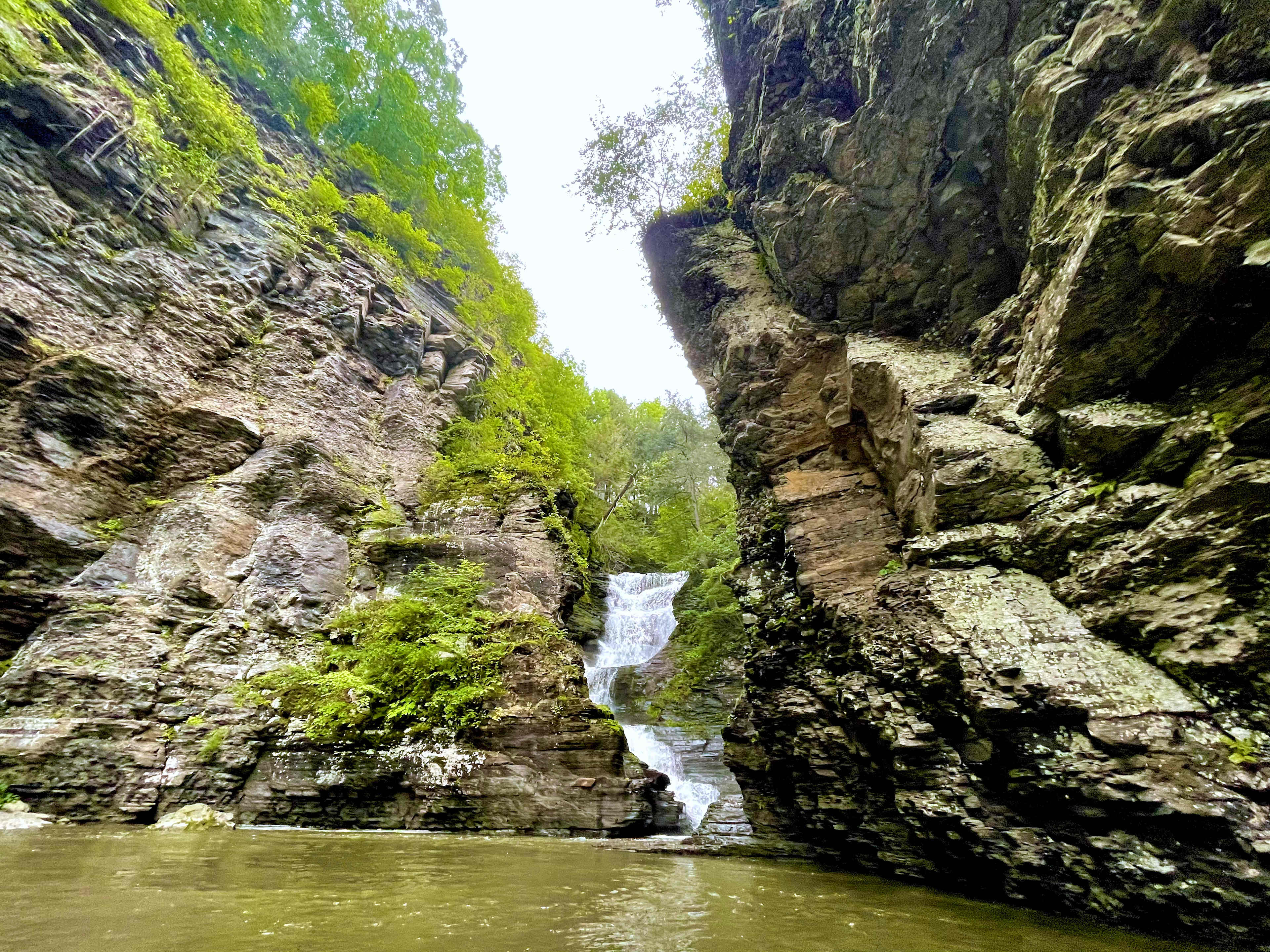 the waterfall