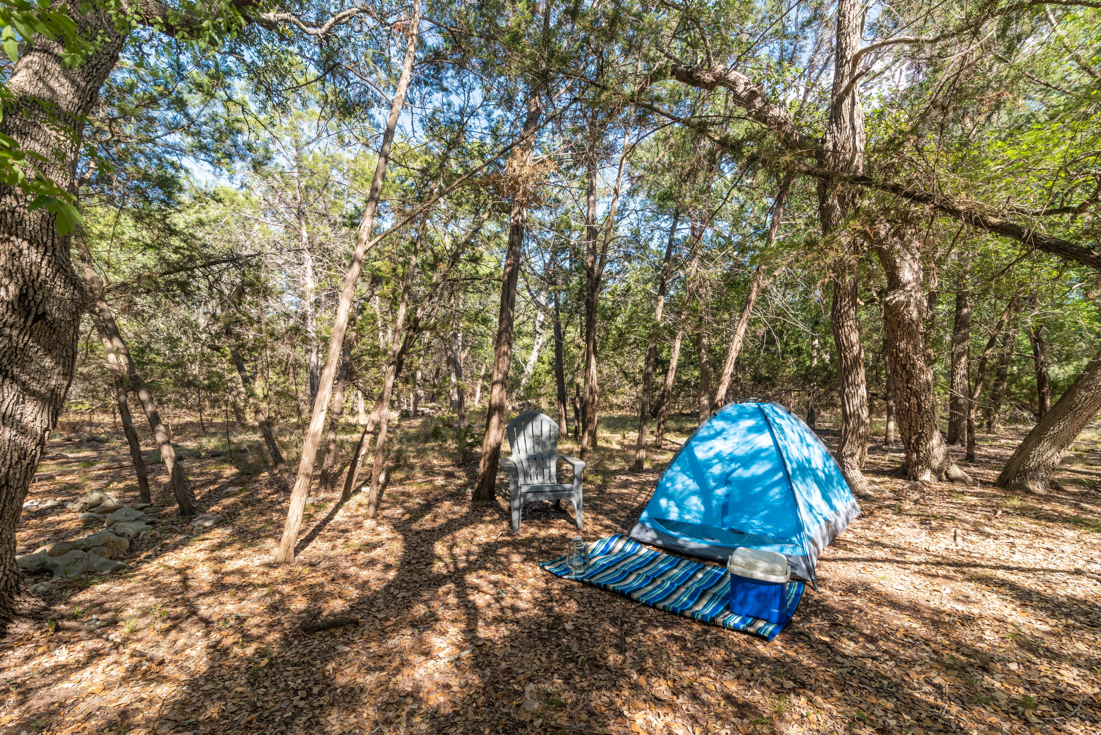 Primitive camping area