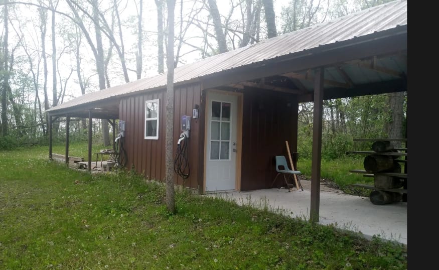 Two porches and EV charger