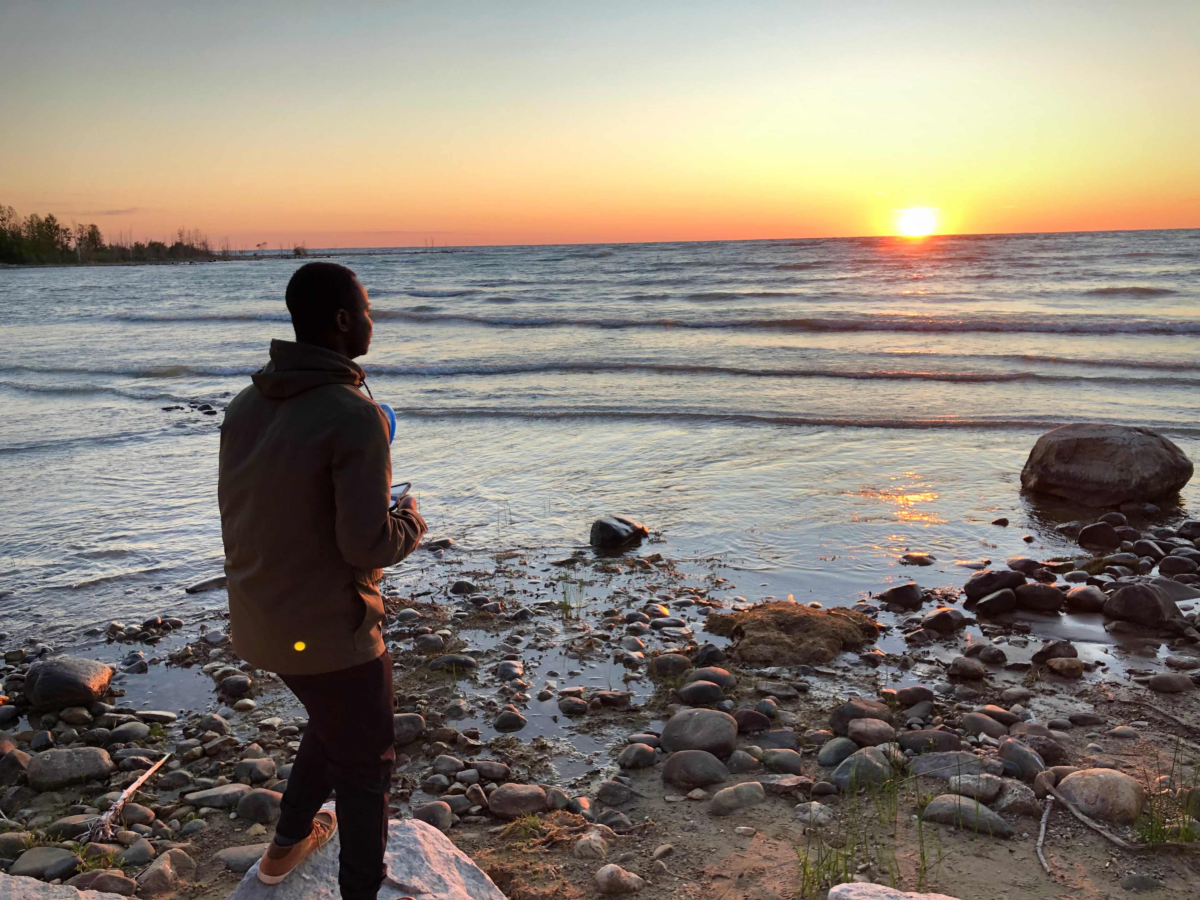 Each night our group walked along the beach and watched the sun set. "Paul's Pier" is the street where we had access to the beach.