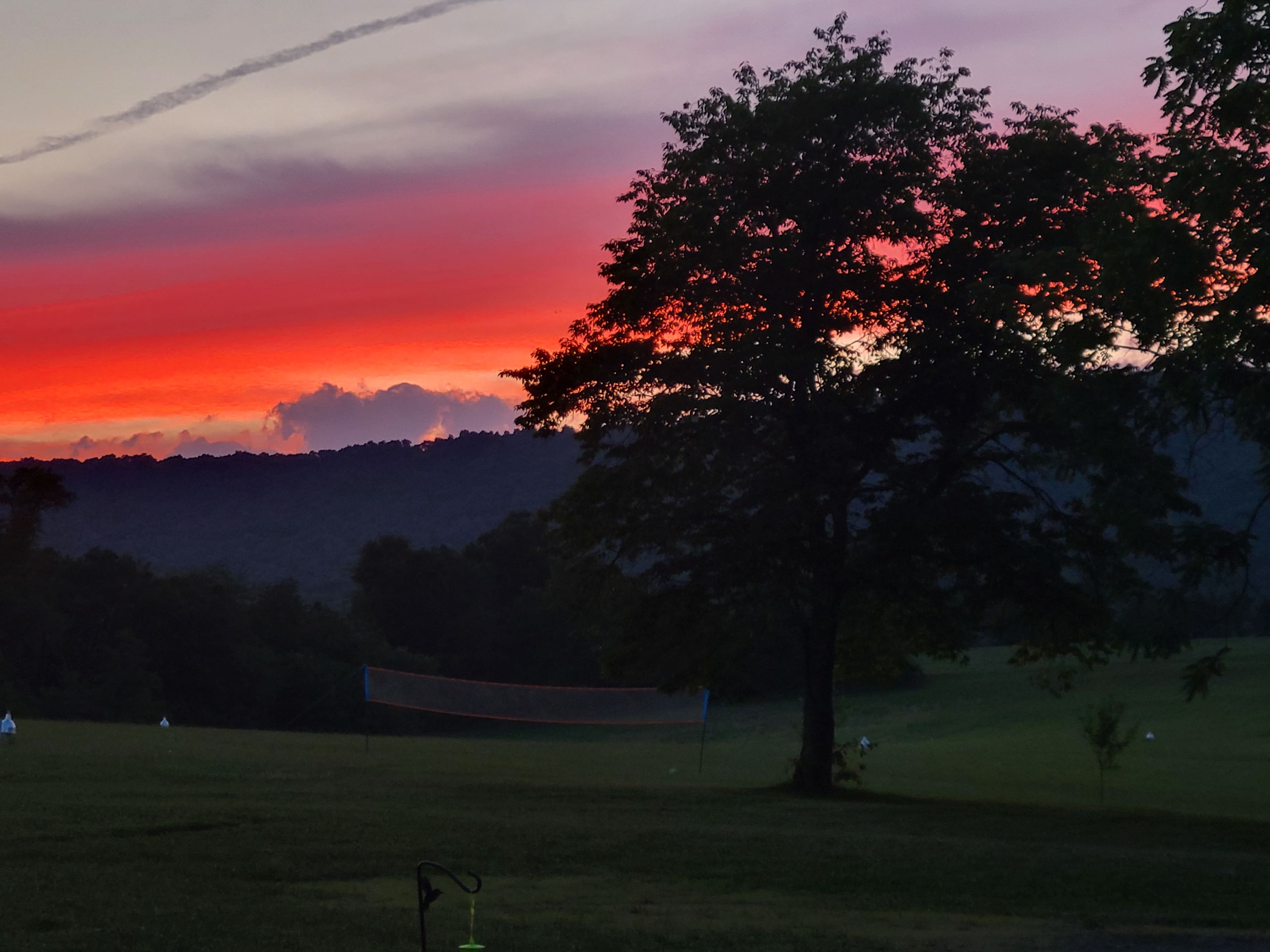 Sunset and mountains