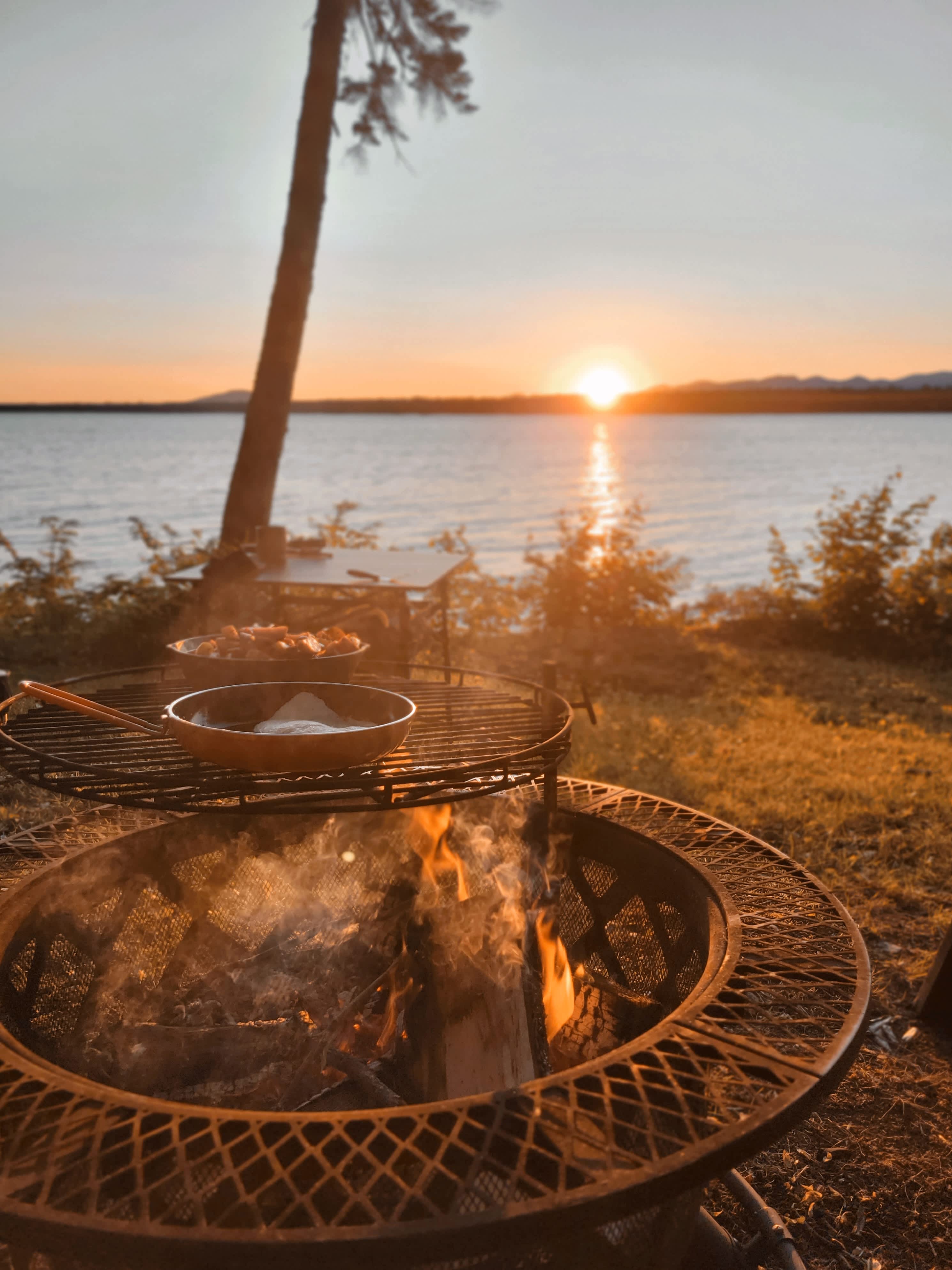 A peaceful morning breakfast