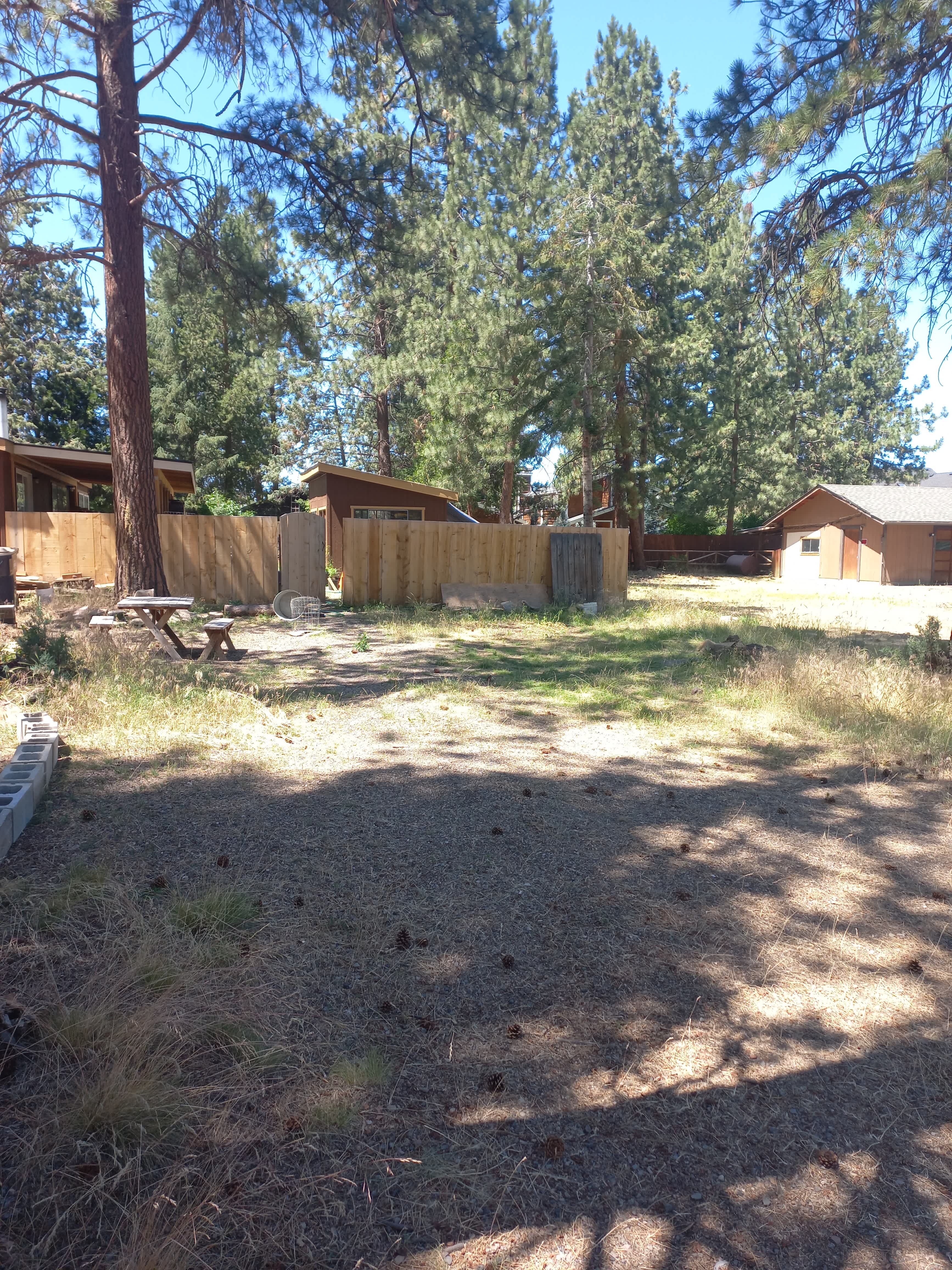 Table is shared between both camp sites. 