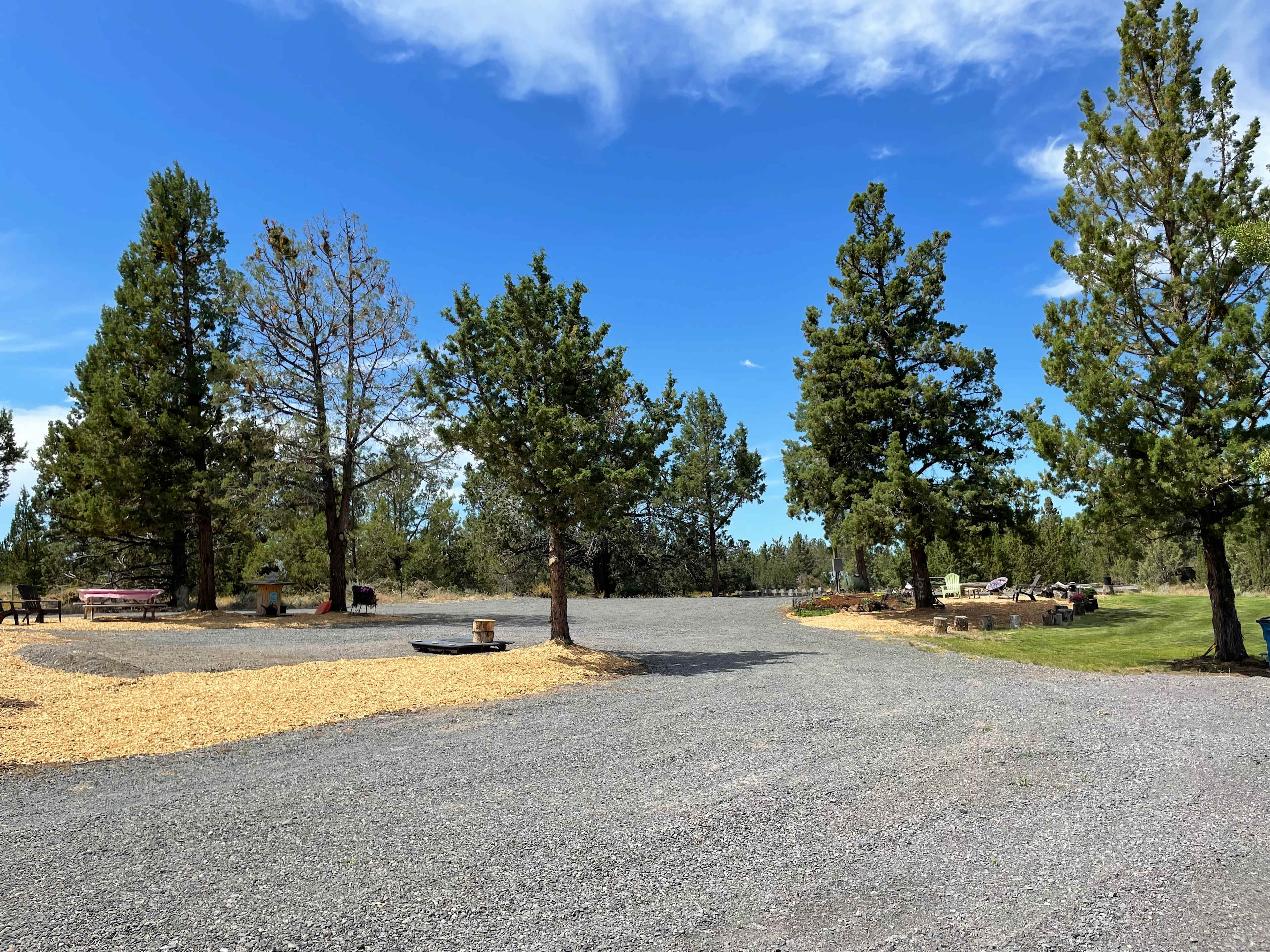 Entrance into camp. Spot 2 is directly to the left, Spot 1 is to the right across from spot 2. Great for family gatherings or friends camping together if you’re lucky enough to grab both spots! 