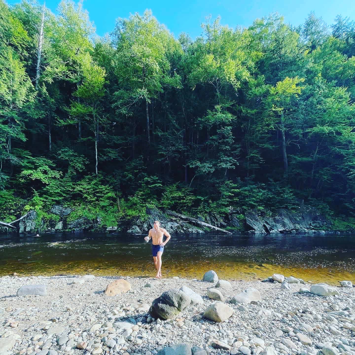 Our fave swimming hole at the Chesterfield Gorge, just down the road