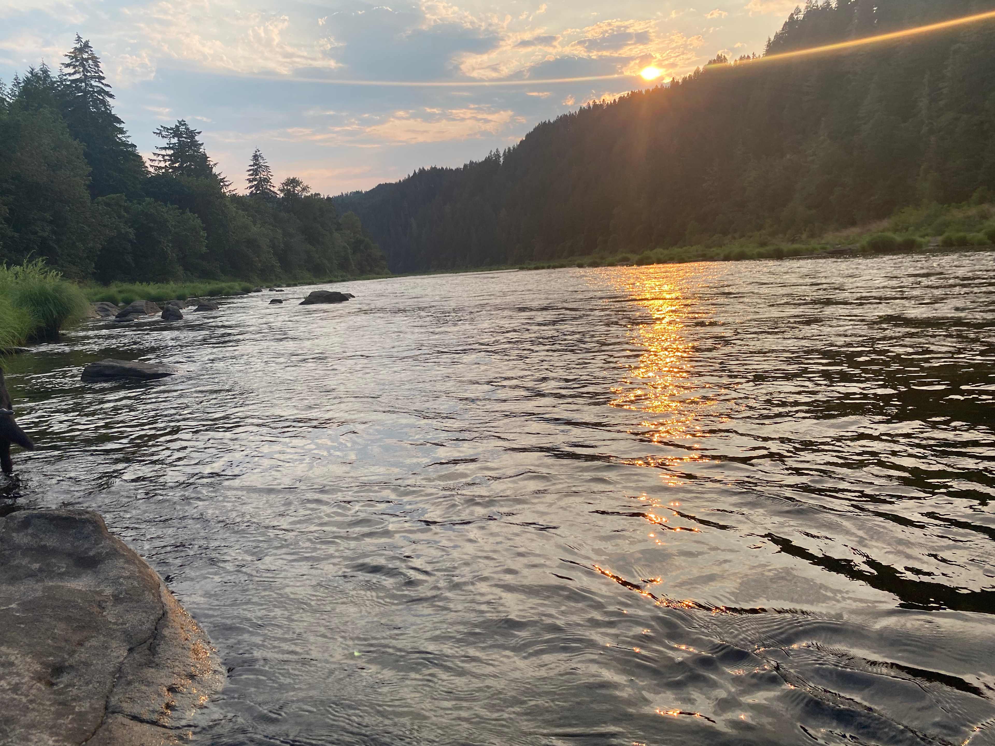 Sunset on the river (photo taken July 2022)