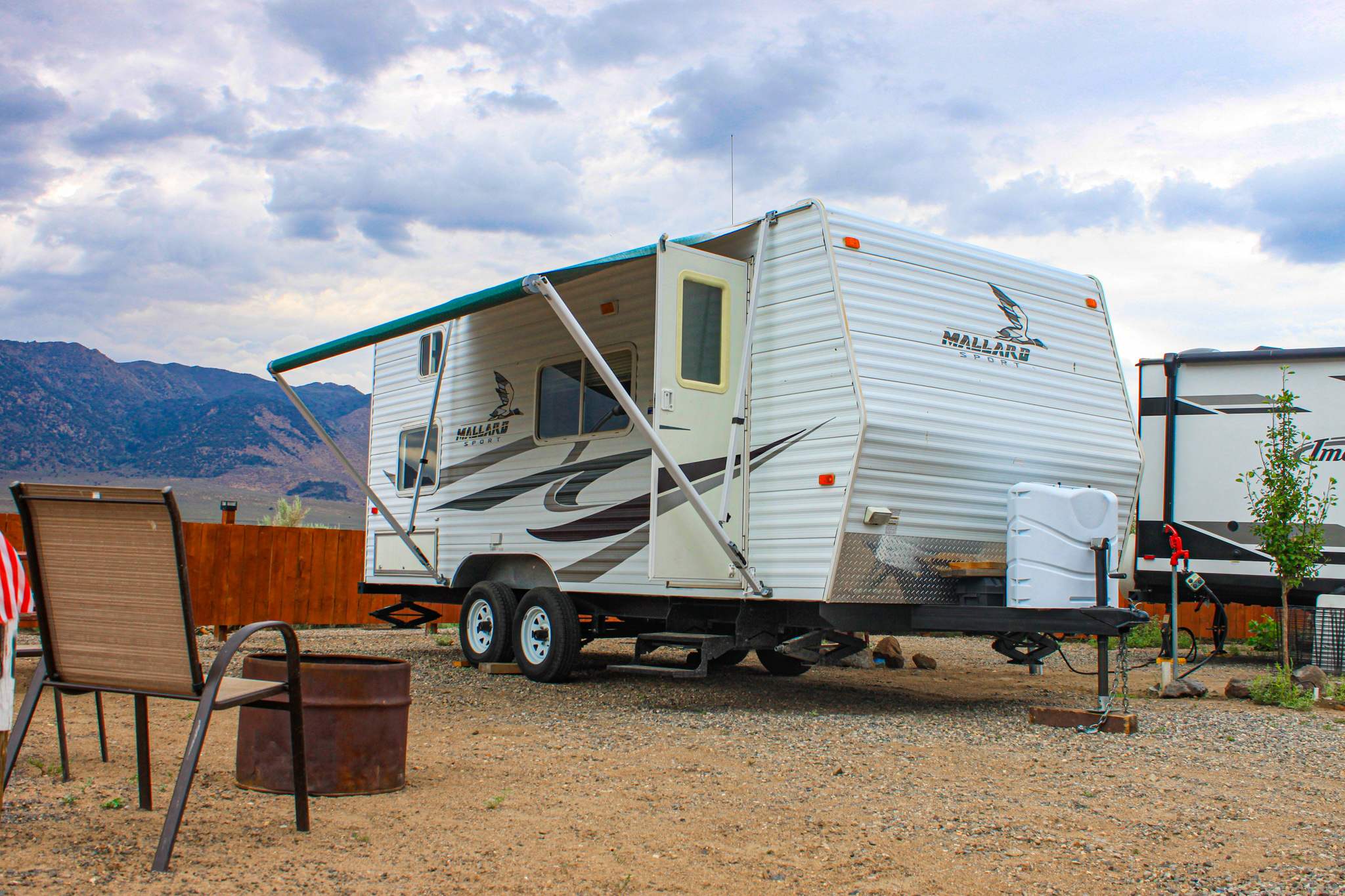 Site 20 with Small Travel Trailer
