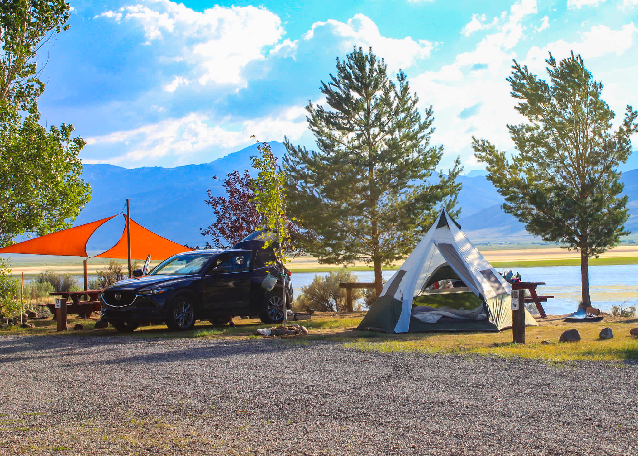 Site 17 - With Tent & Car