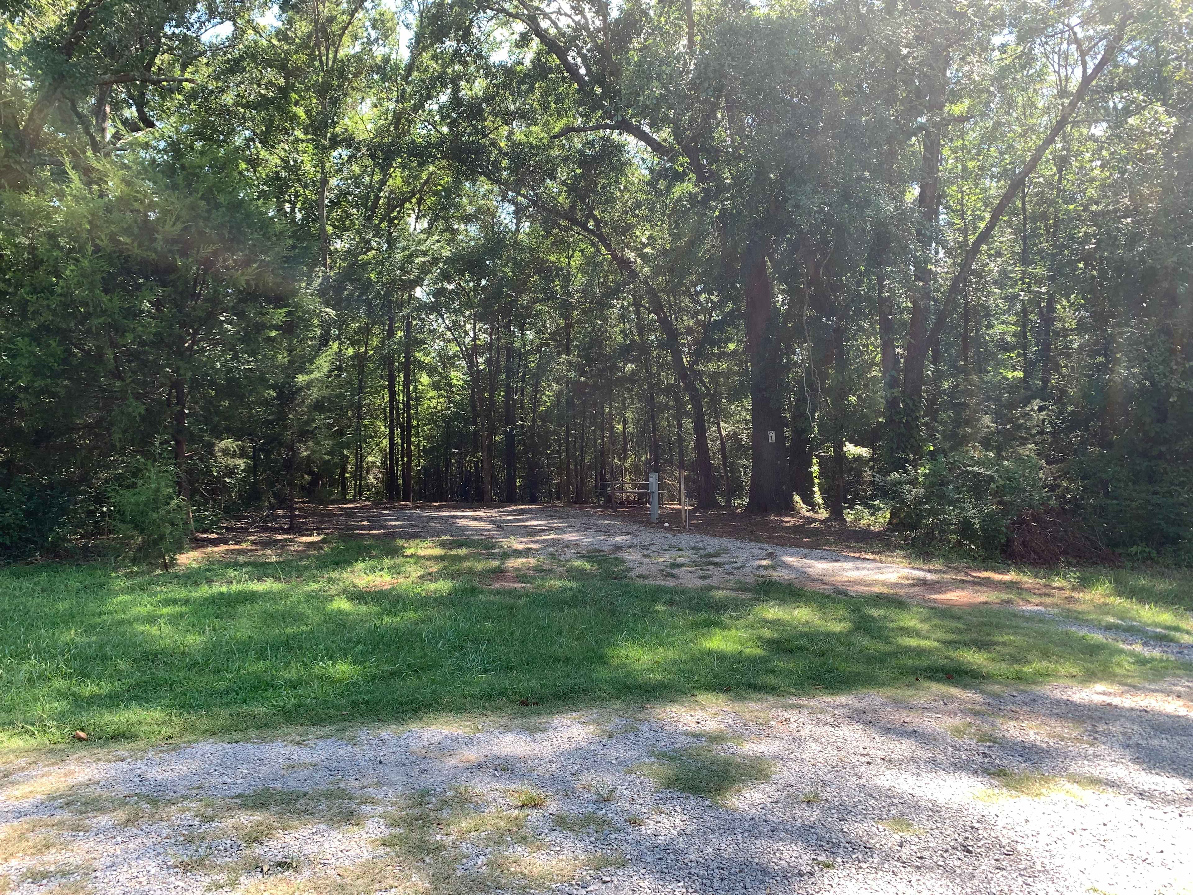 RV Site 1 - full hookup - back in- shady - almost level
