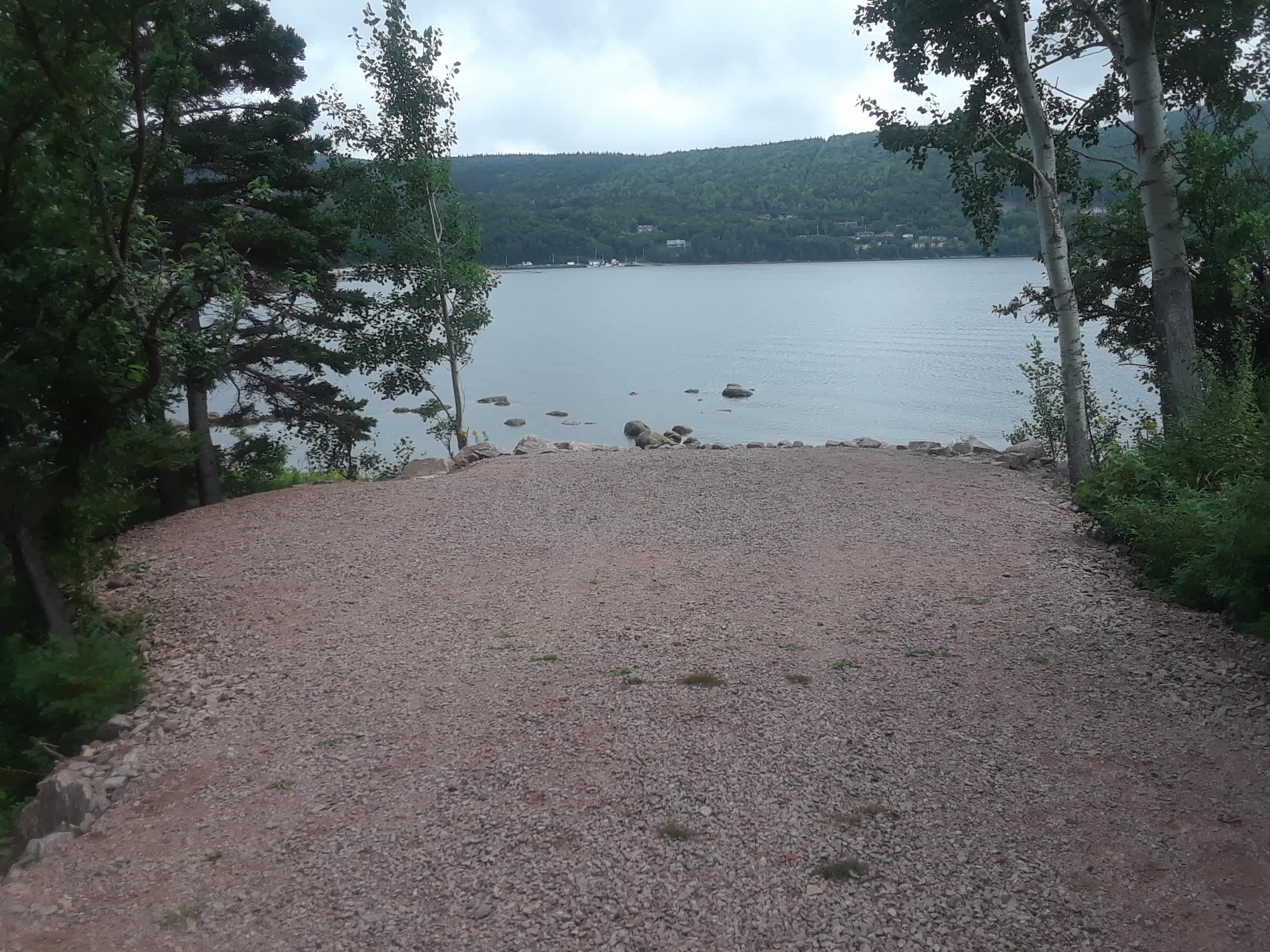 Landing is 25 feet deep to bank, 30 feet wide.
