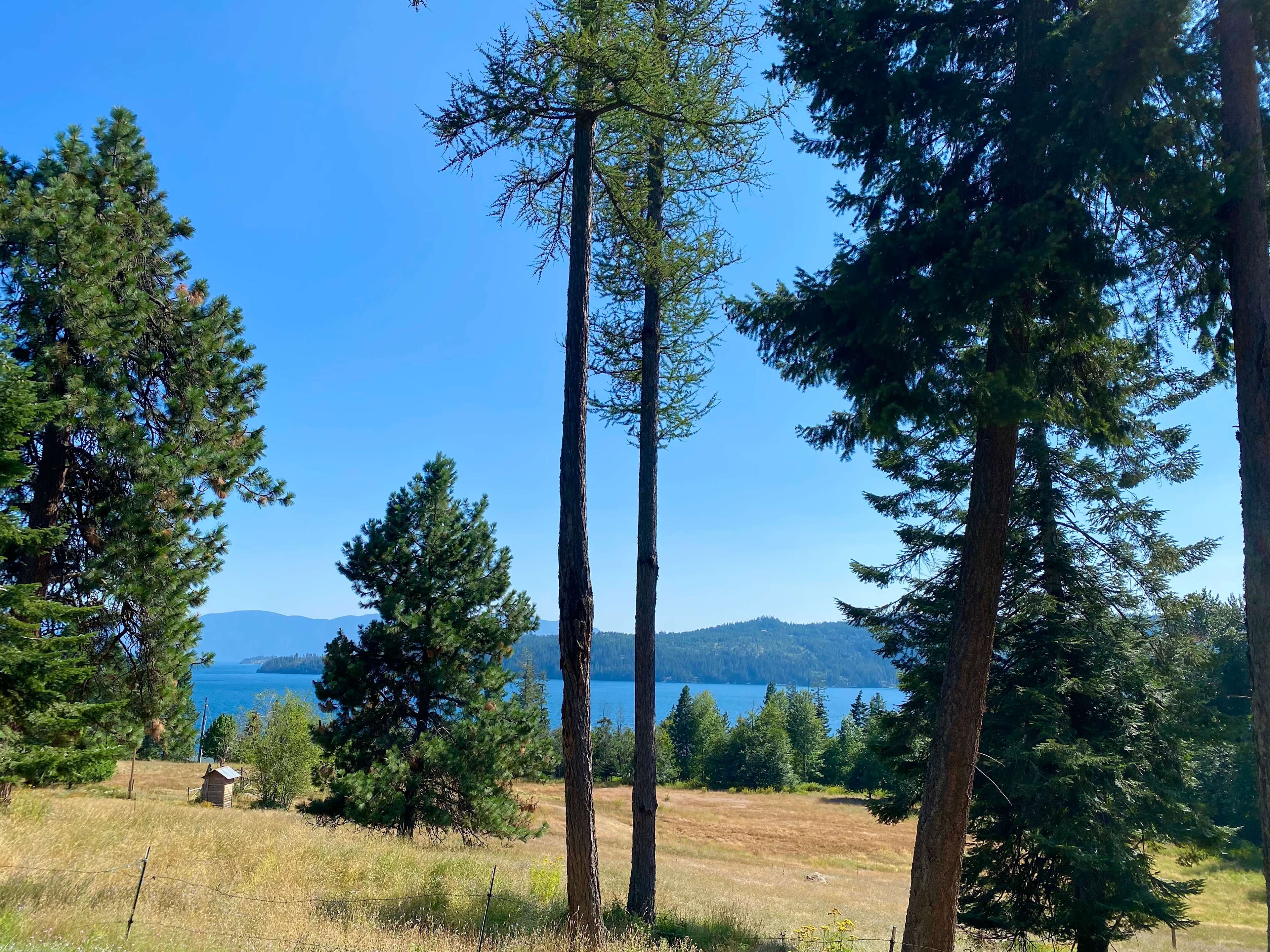 The view from the sitting rock at the edge of camp. 