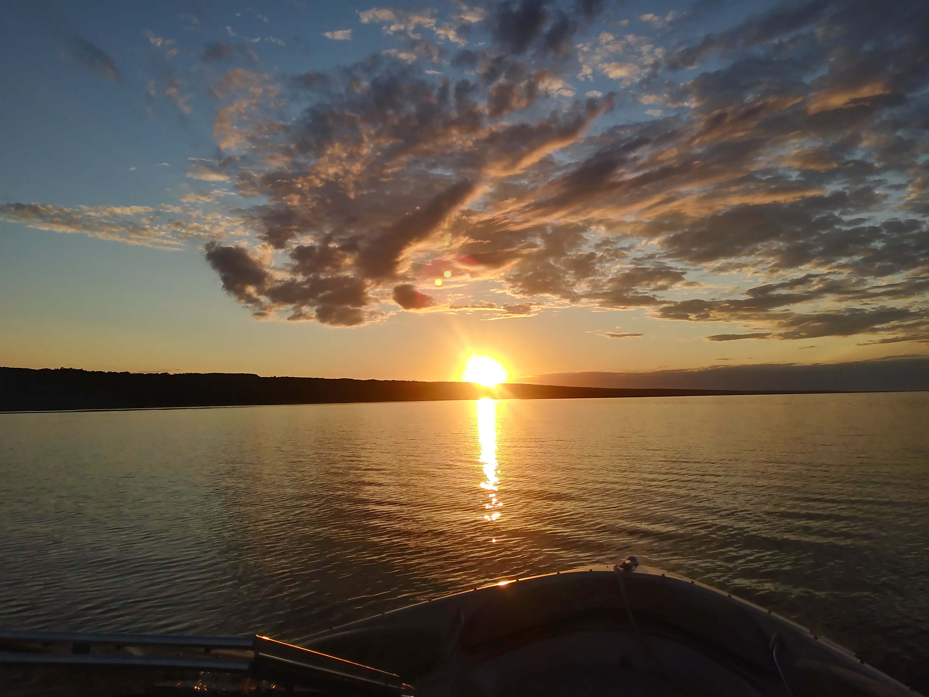 Sunrise over the water