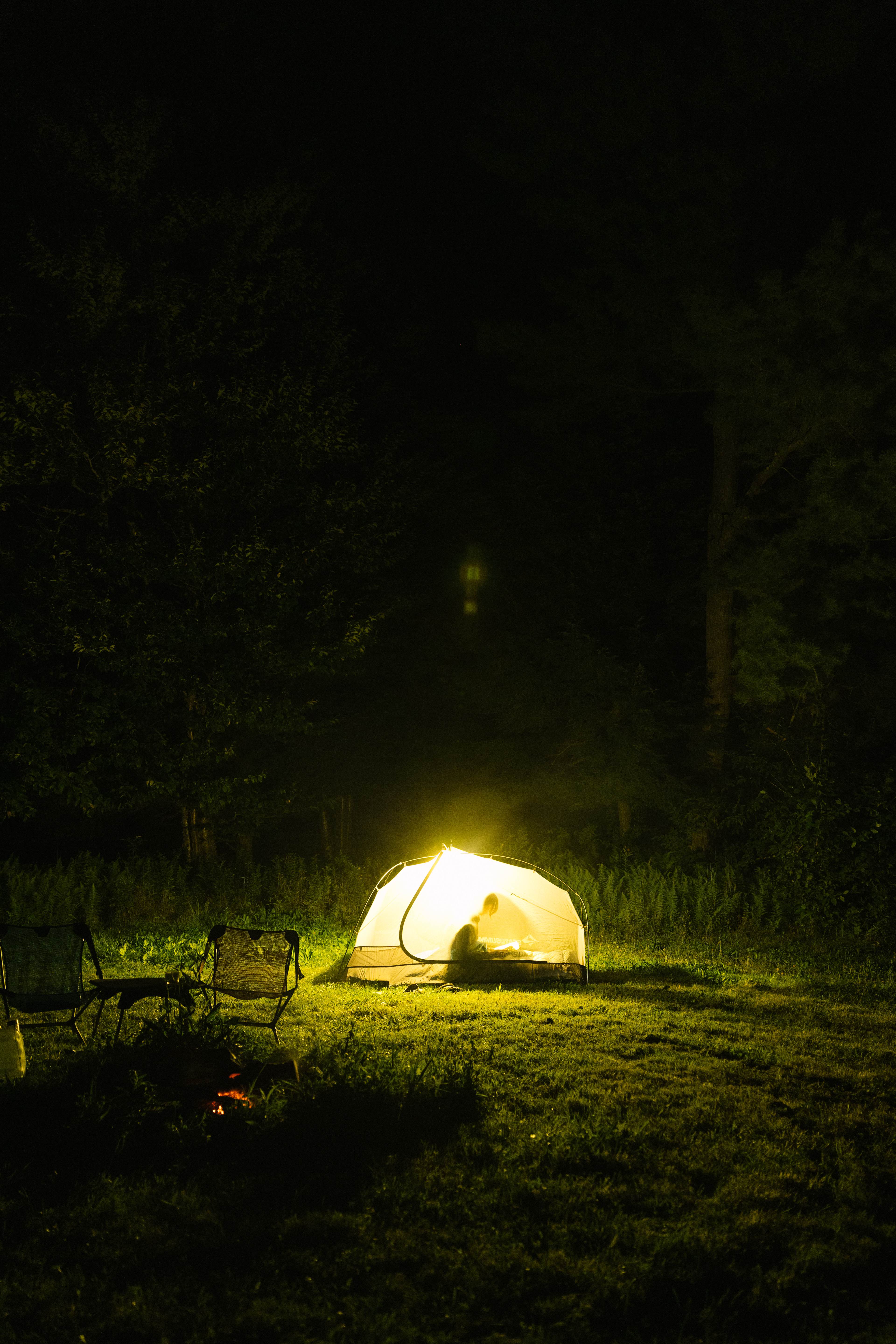 We stayed up after dark to scope out the stars and Milky Way from the tent.