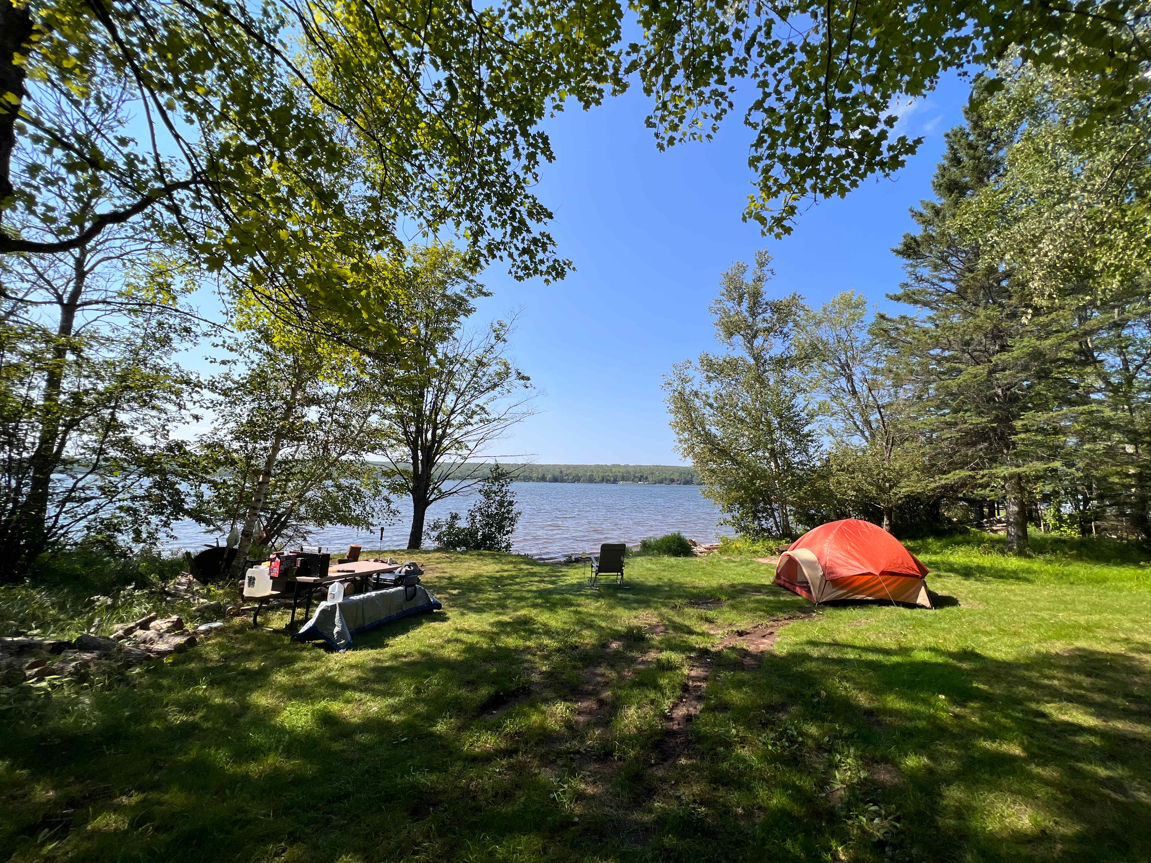 Private Wooded Camping on the Lake