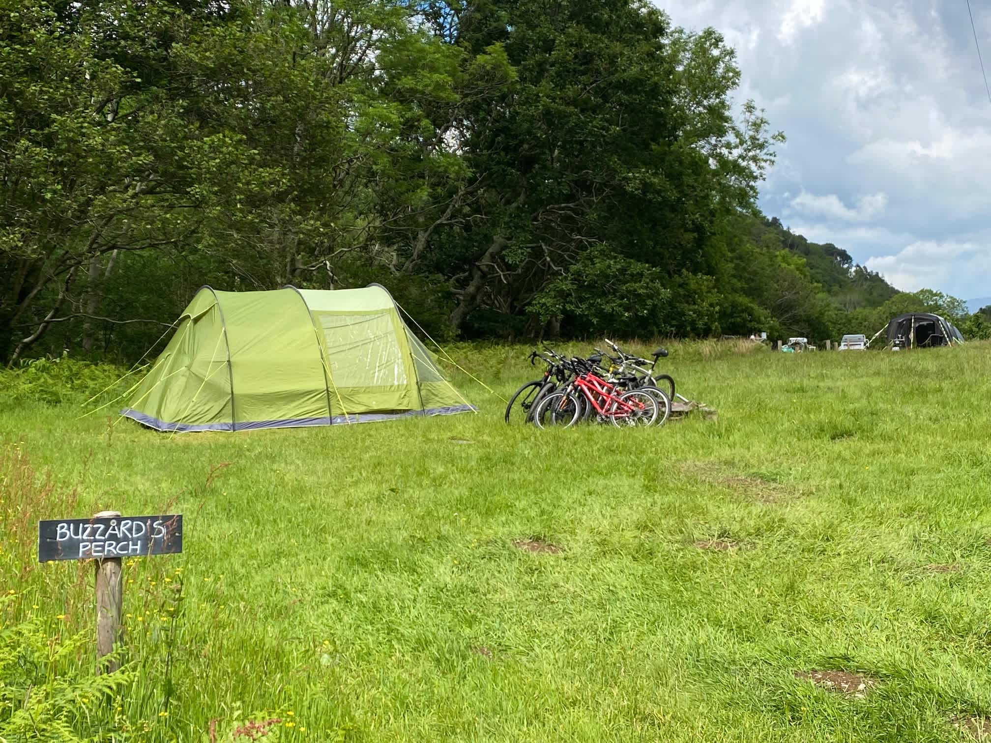 Two secluded pitches in one field