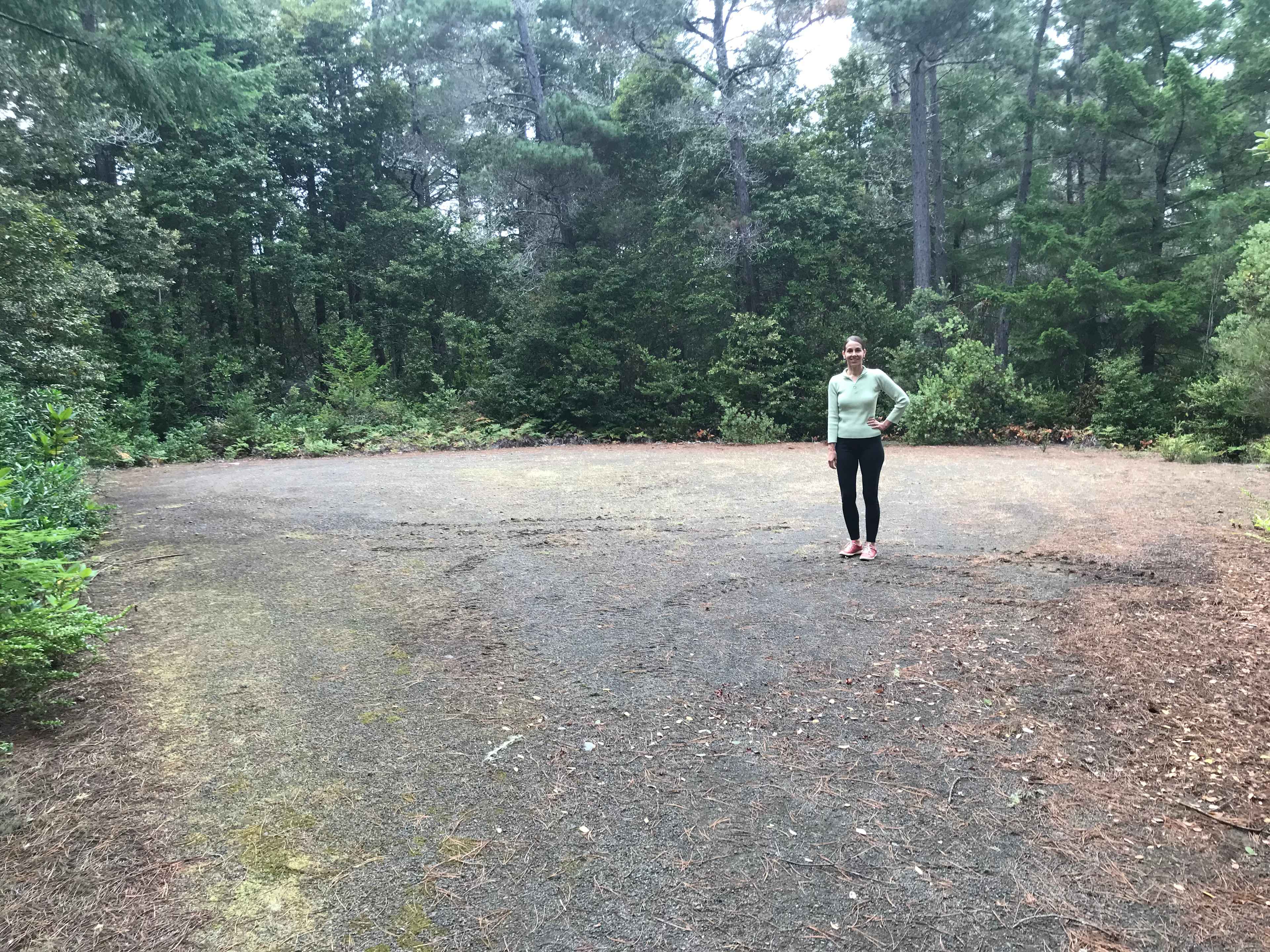 RV parking space, turn around