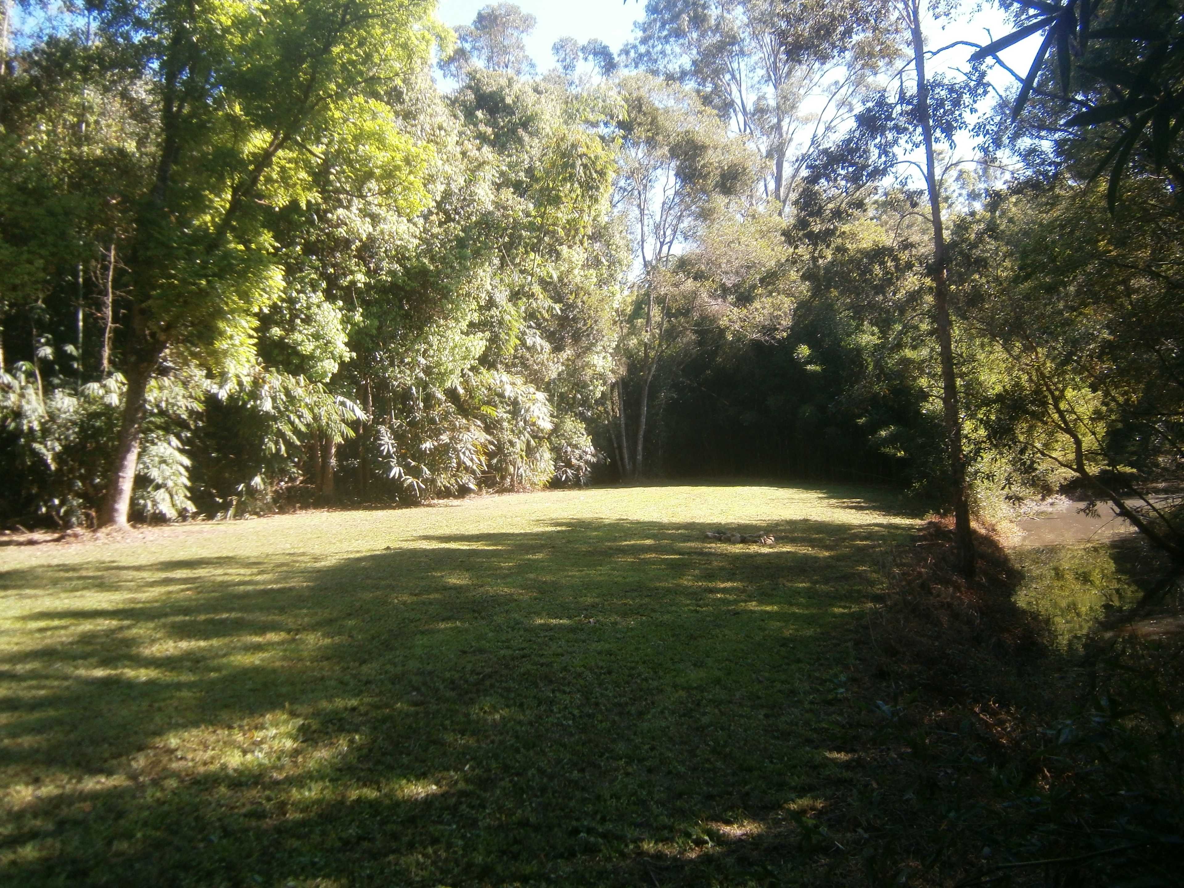 Well grassed flat area