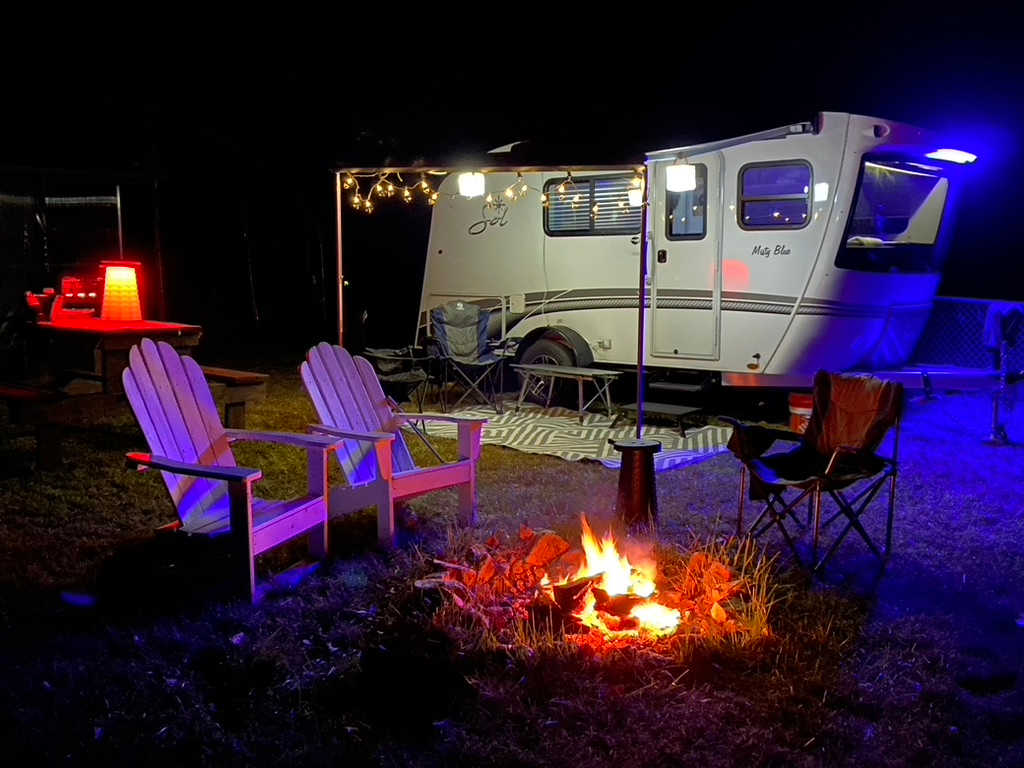 Campfire on night 1.  Site 2.