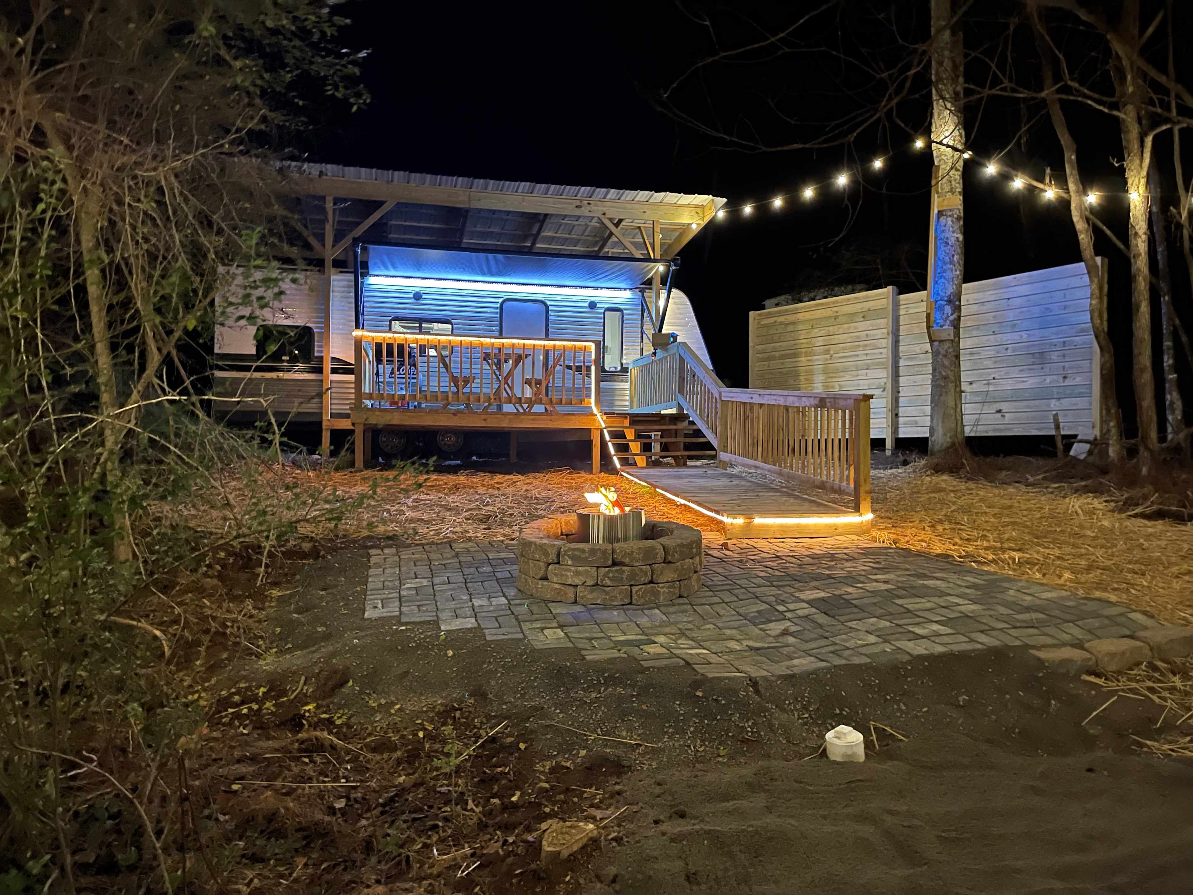 Happy Camper at Floras Retreats