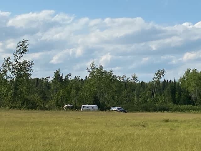 Our most secluded campsite.