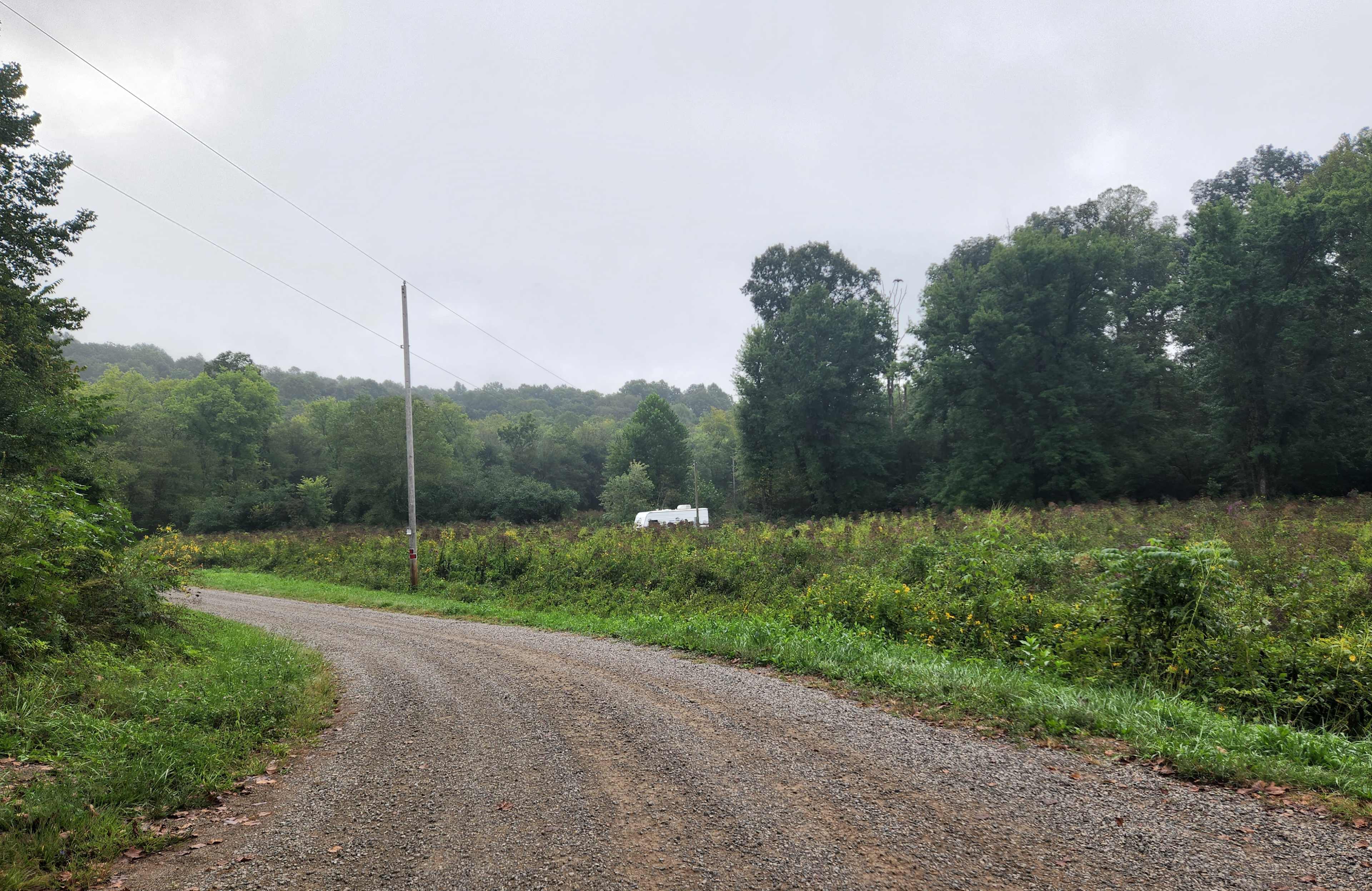 Secluded campground at Moonville Rail Trail in Zalesky State Forest.
