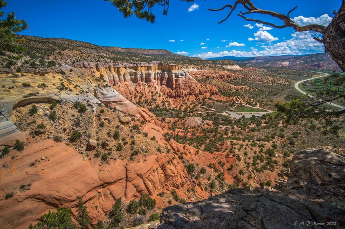 Going south from echo theater toward Ghost ranch. About 25 minutes away.