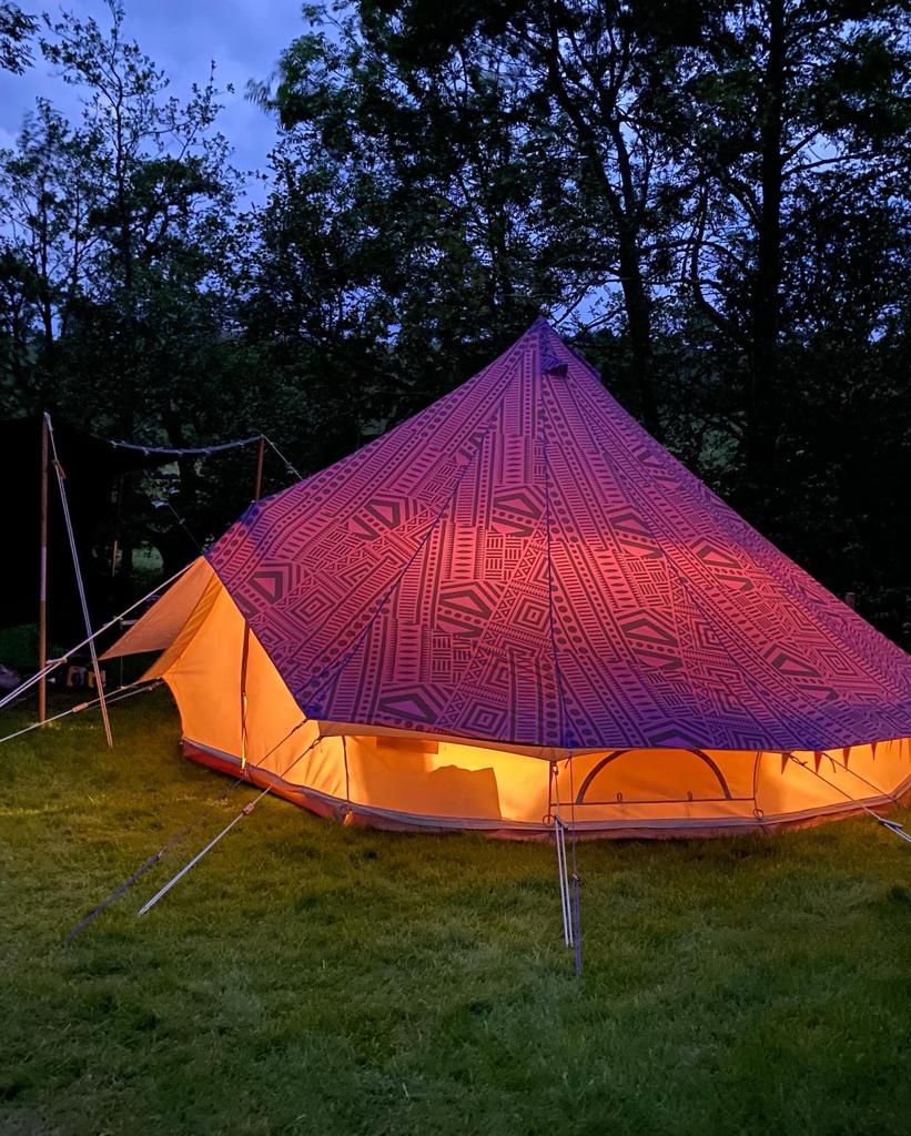 One happy camper on the wild camping area