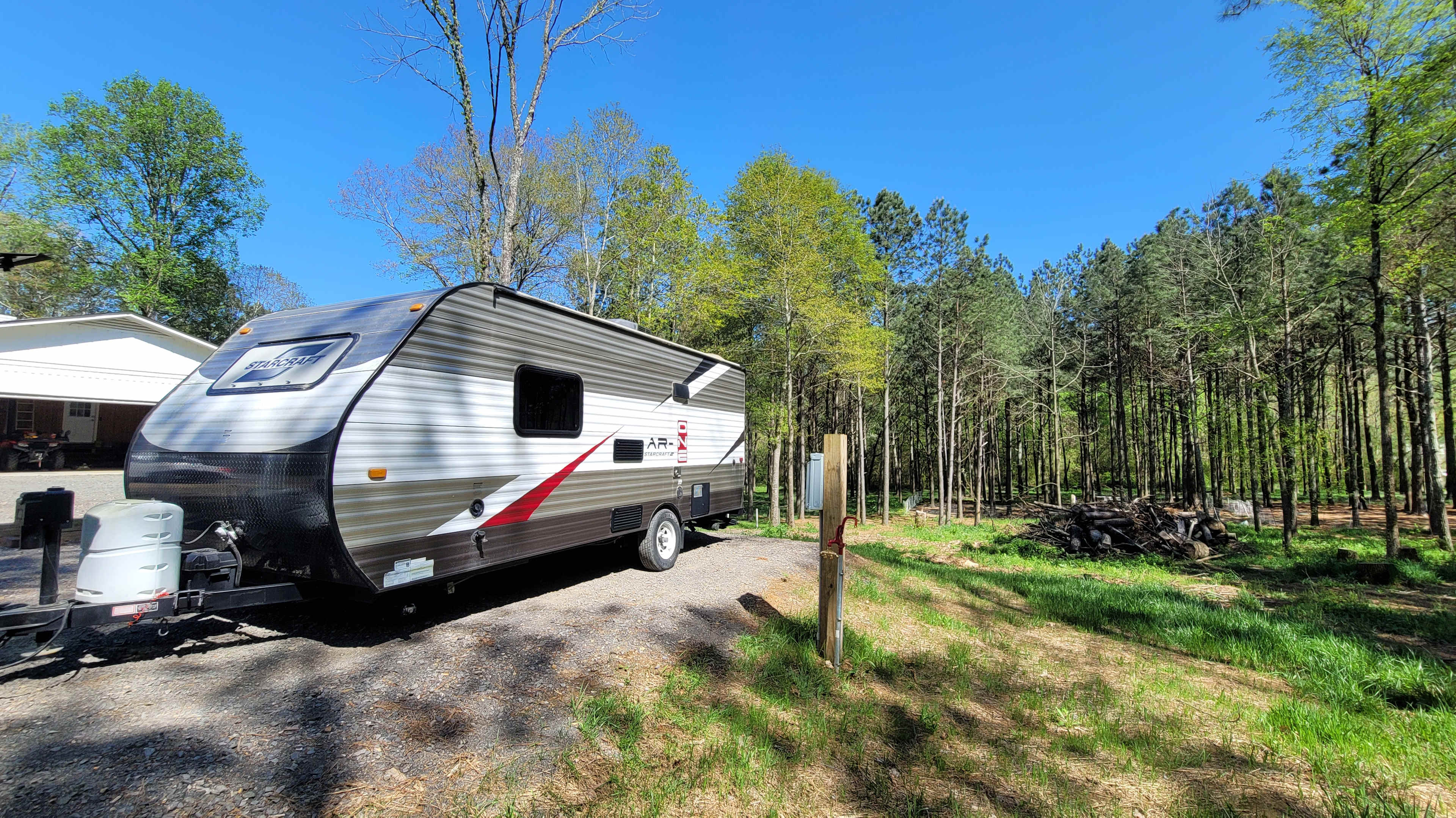 Camping in the woods in Ocoee