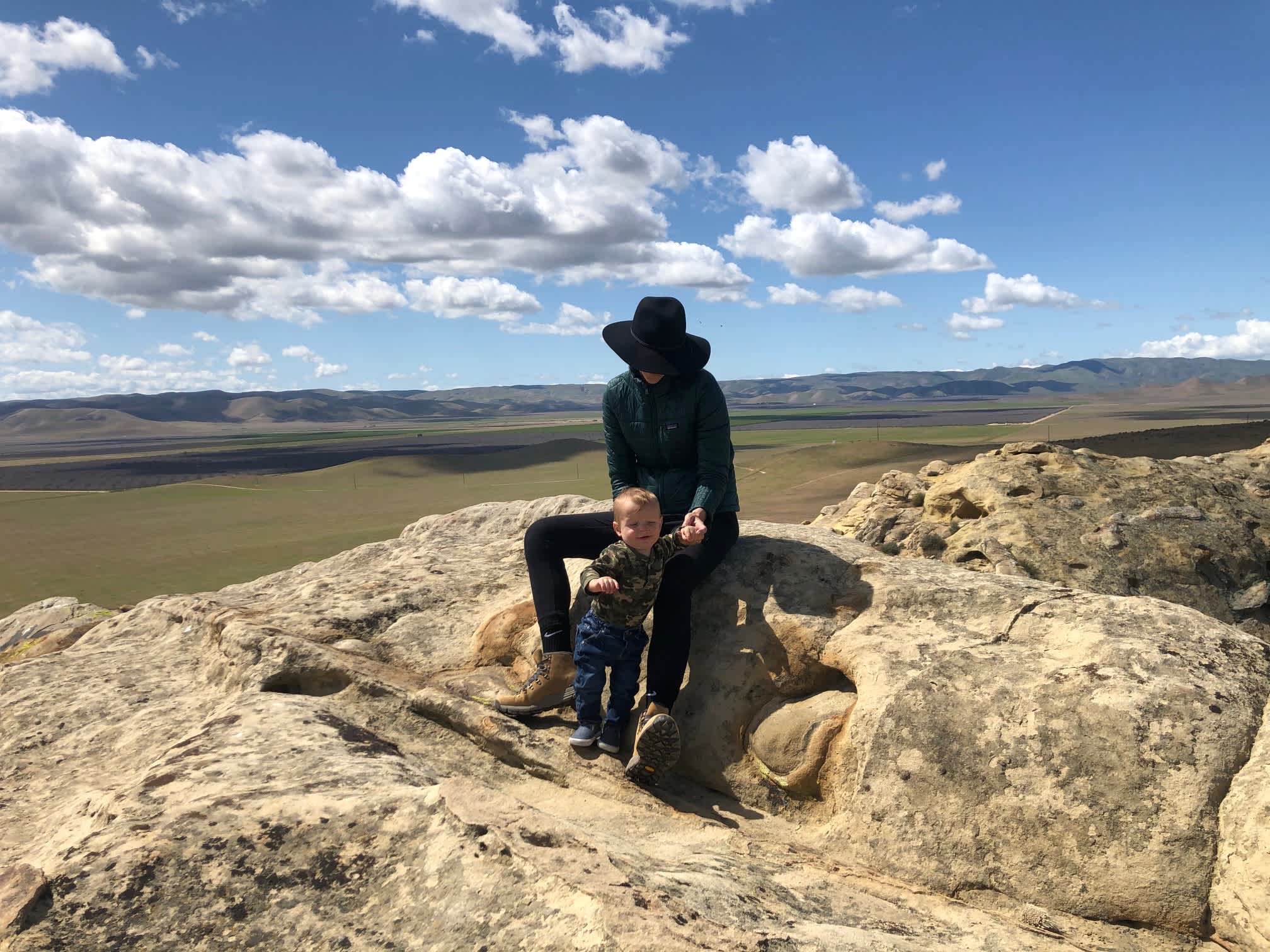 Beautiful views from the top of on of the sandstone formations
