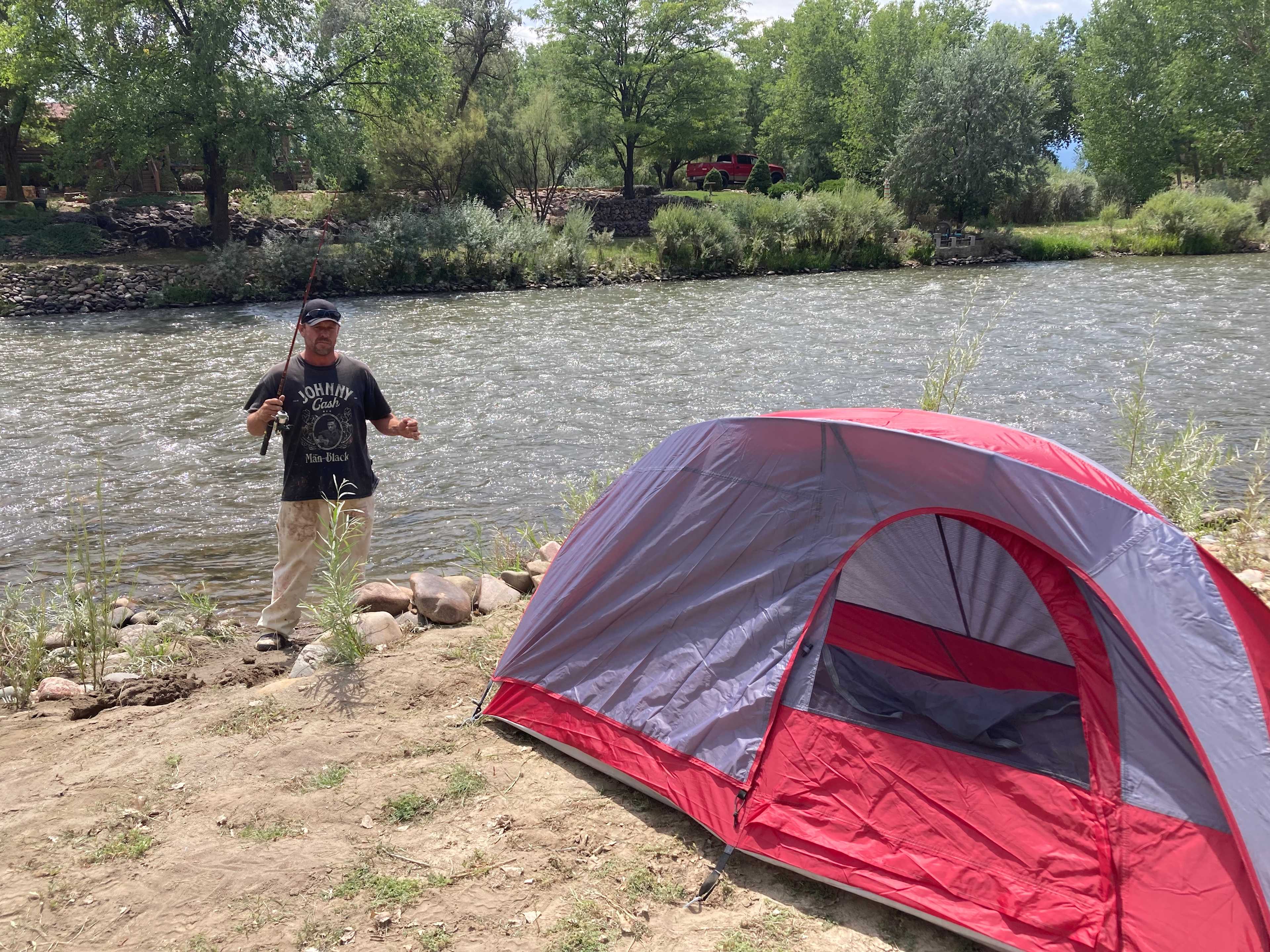 Camp and fish on the Arkansas River.