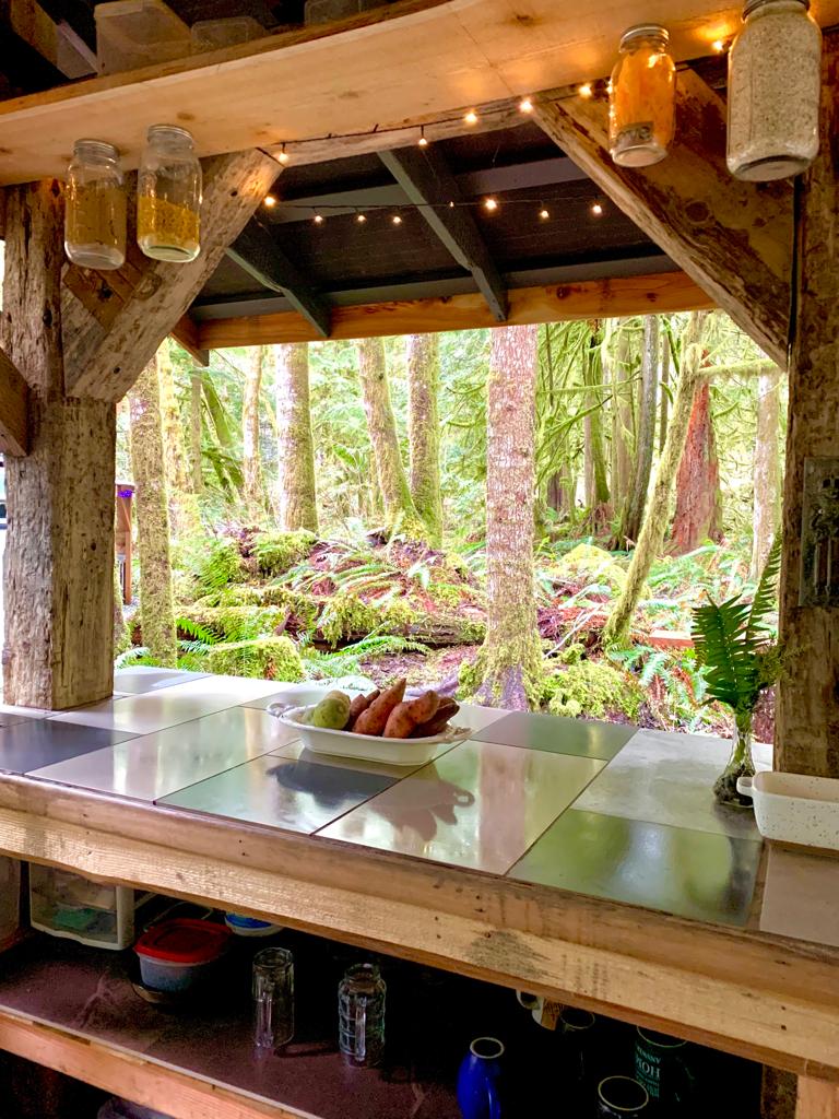 Camp in the sol duc rainforest. One mile from the hotsprings park entrance an lake crescent.  Enjoy covered outdoor kitchens an hot showers.  Located at mile 35.5 of the Olympic discovery trail. 
