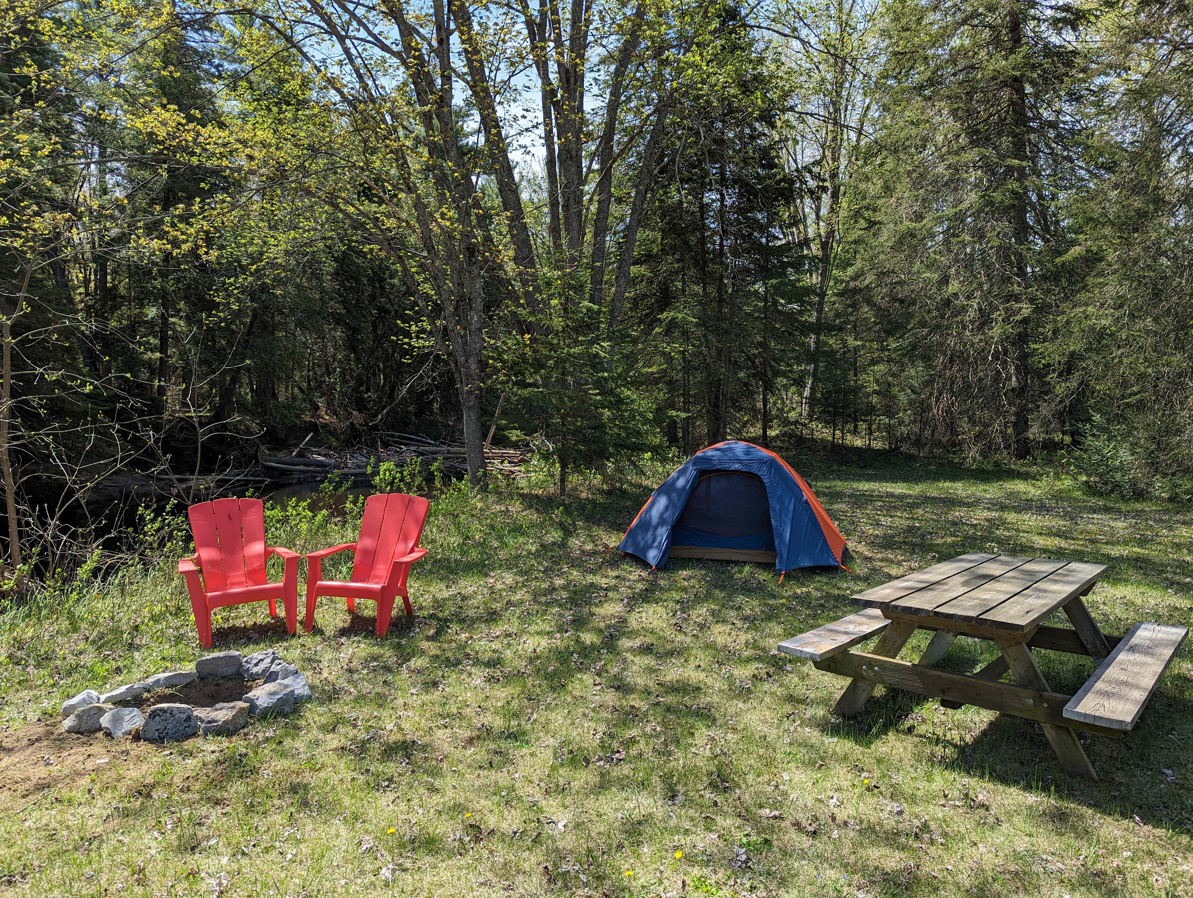 Tent pictured, is for show only. You need to bring your own tent and sleeping supplies.