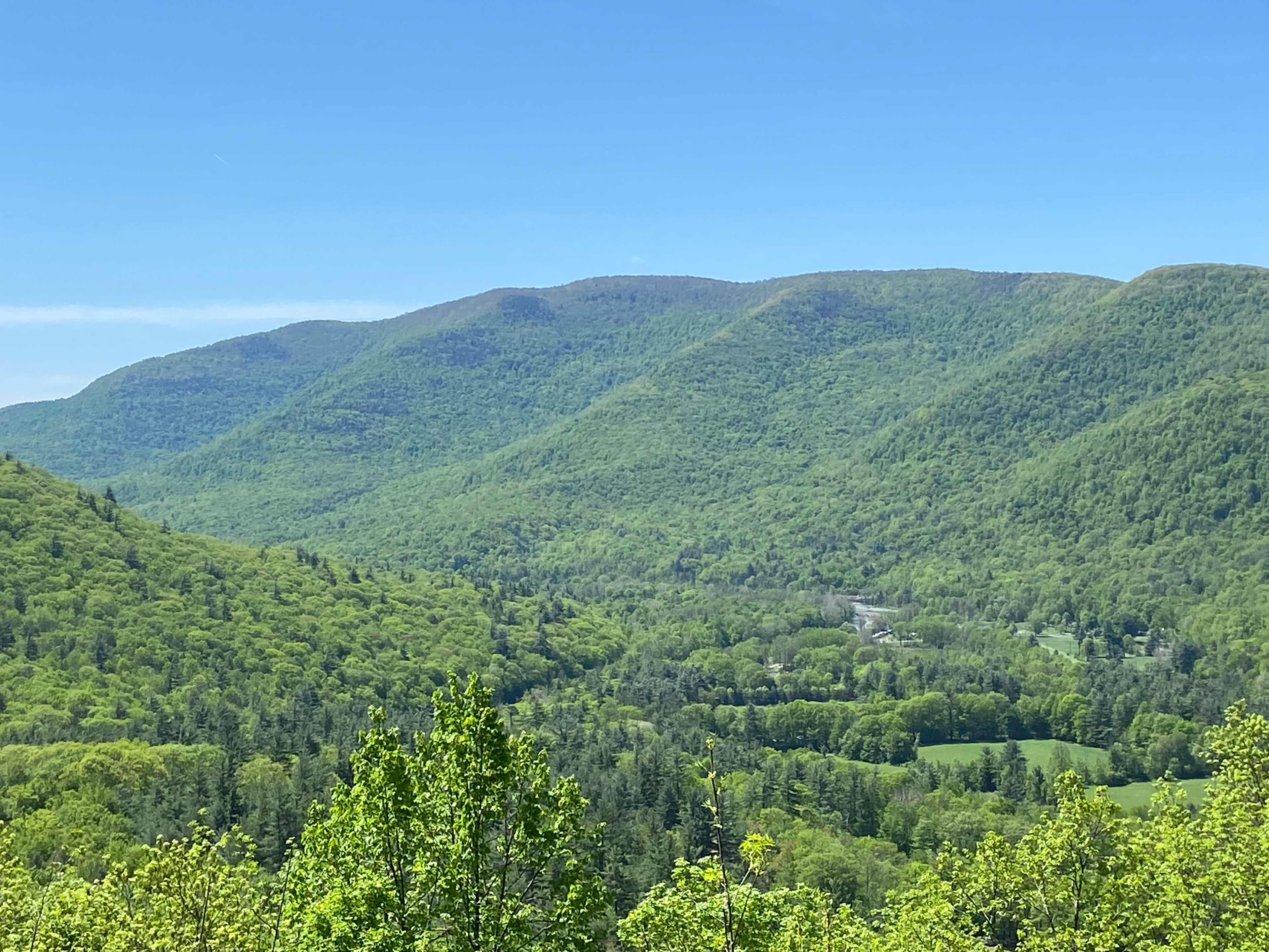 The view from the Lower Ledges of the Esopus Valley.