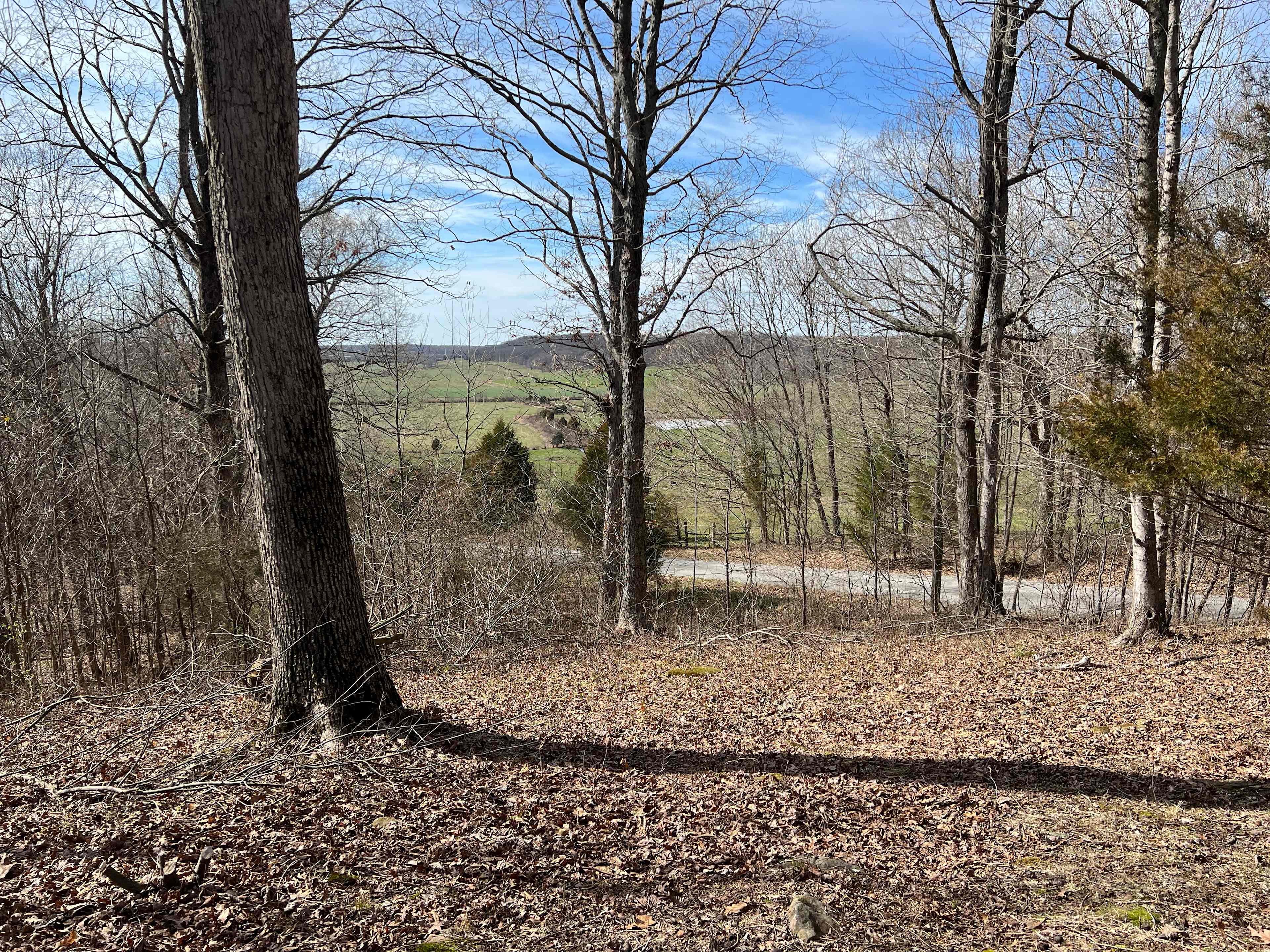 View of surrounding hills and farmland