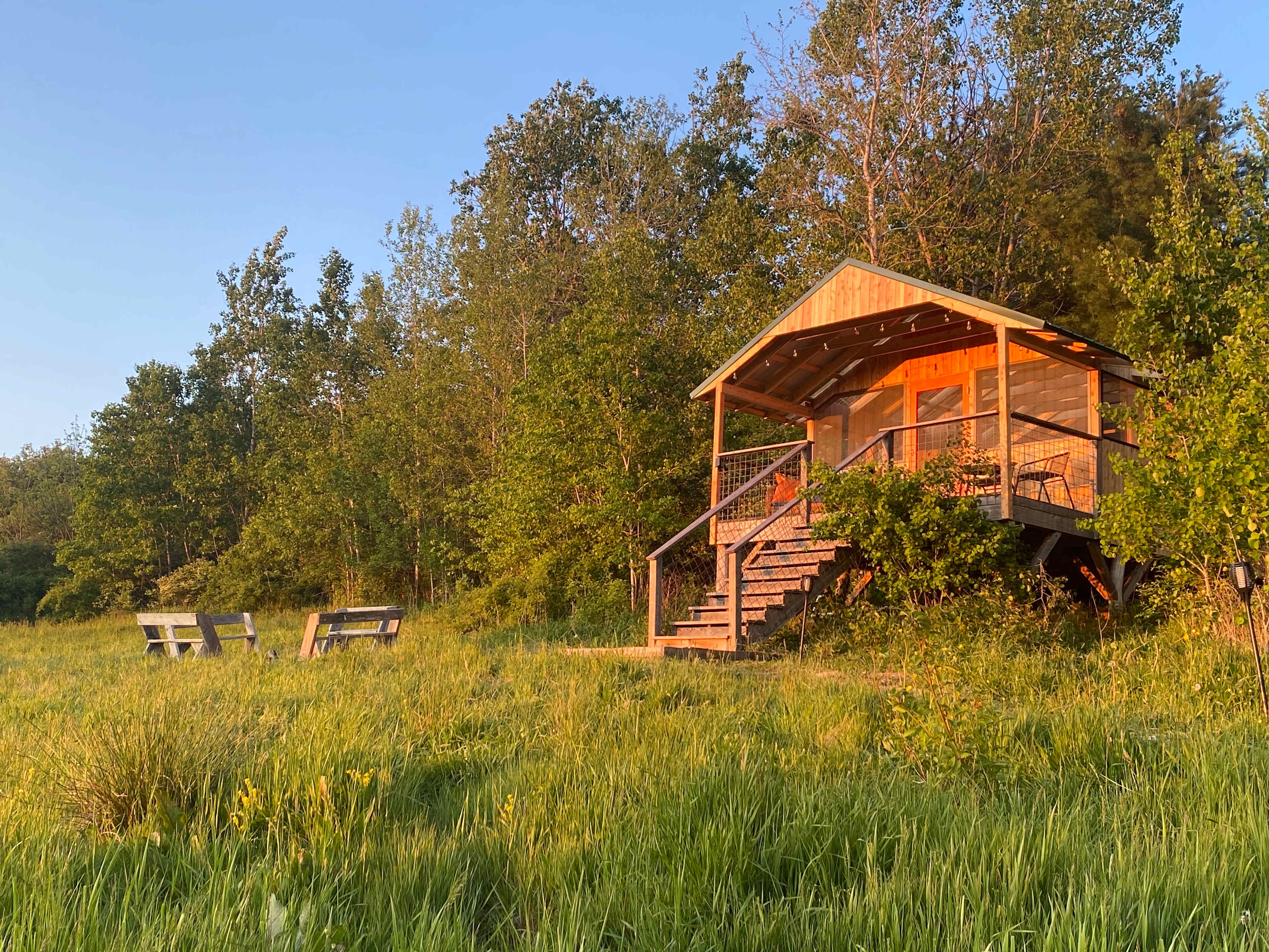 Glamping with a gorgeous view
