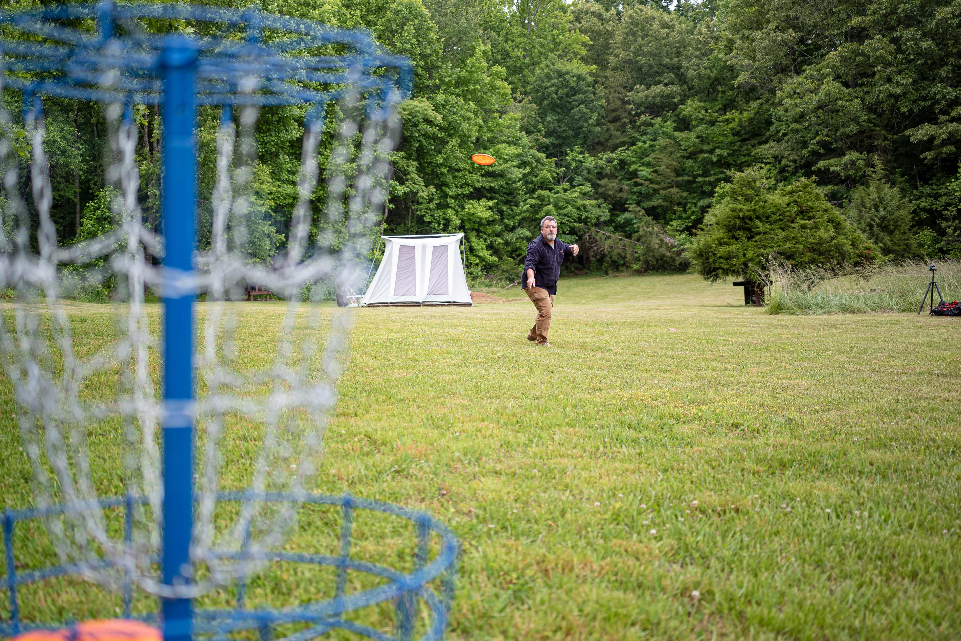 Disc Golfing