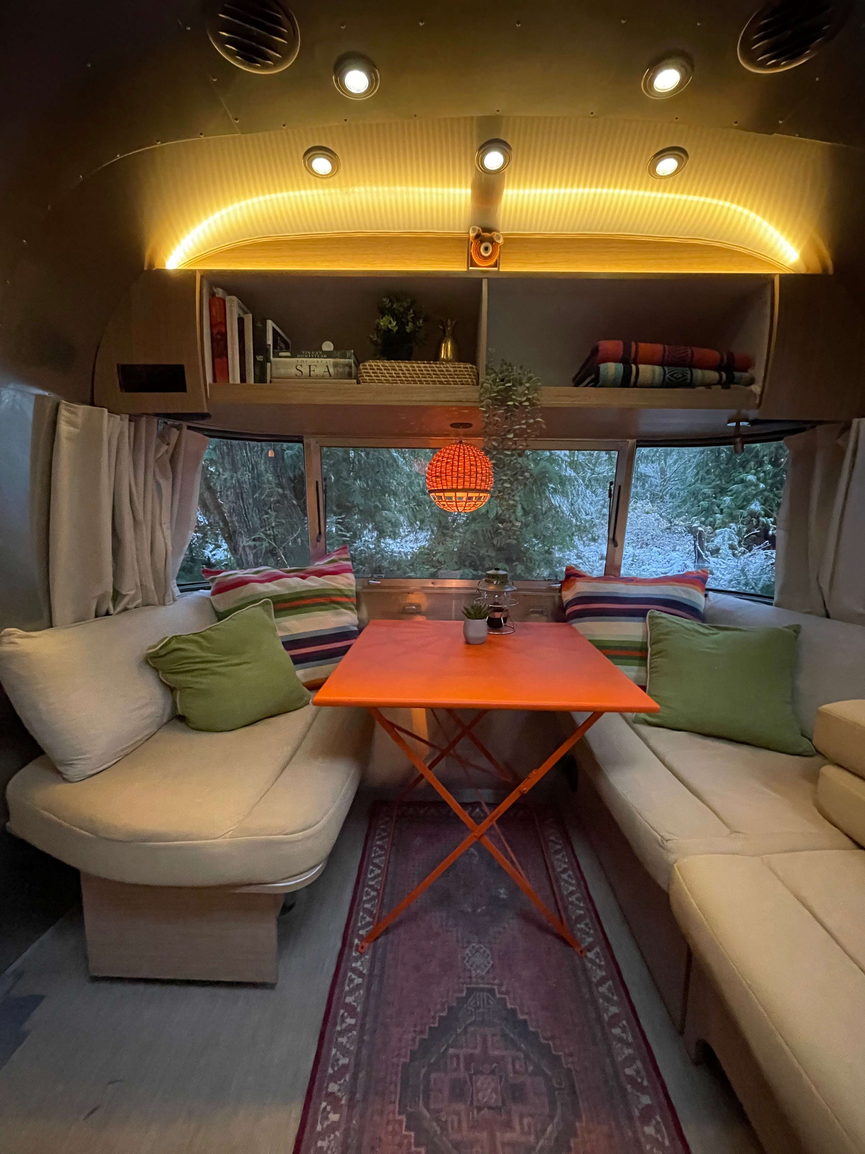 Living room and dining area