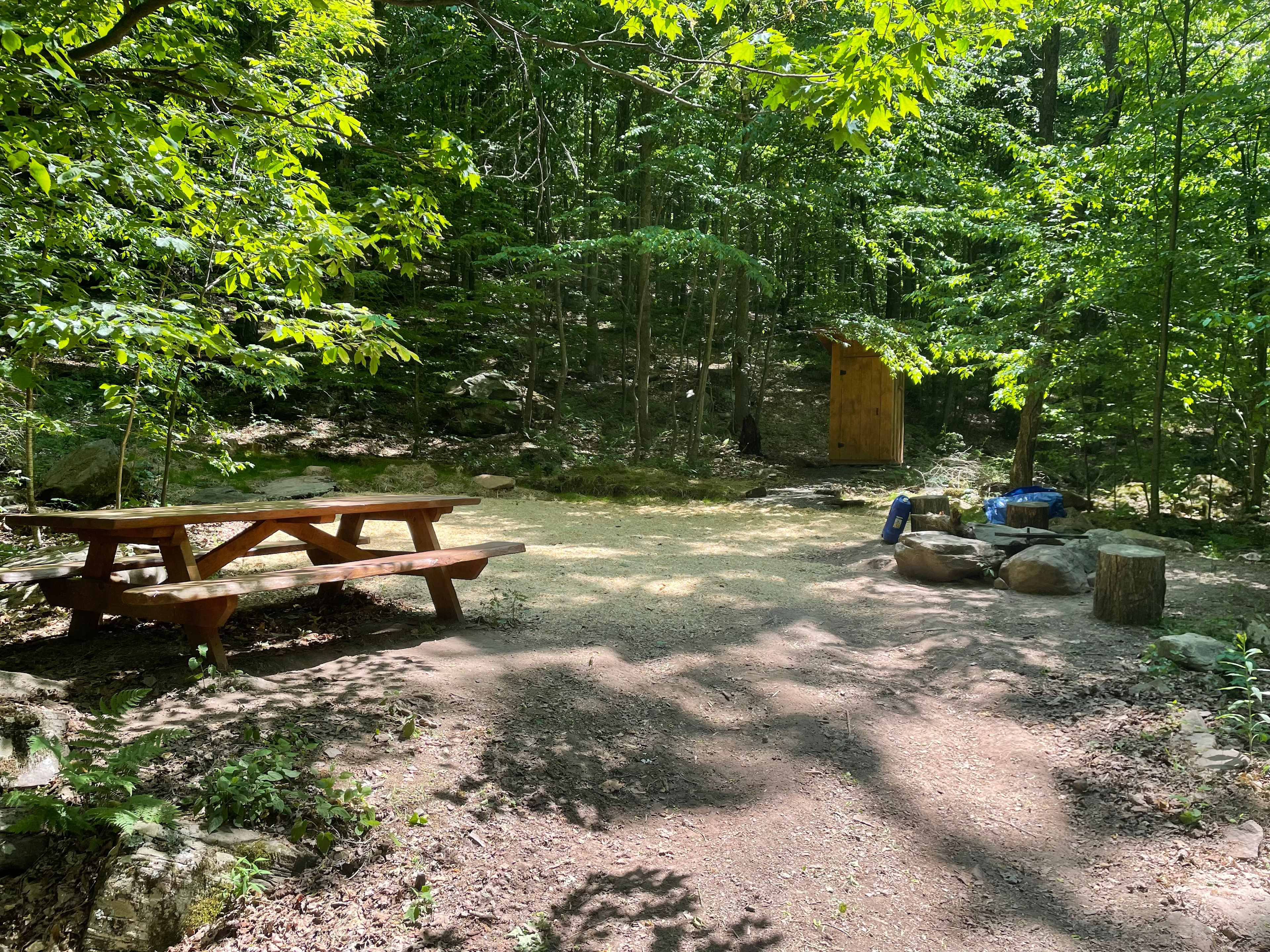 Spring 2023: Maplewood received extensive flood/water damage over the winter requiring extensive drainage work and regrading. We also added a layer of fresh sawdust to the tent area on all our tent sites for a more comfortable nights sleep. 