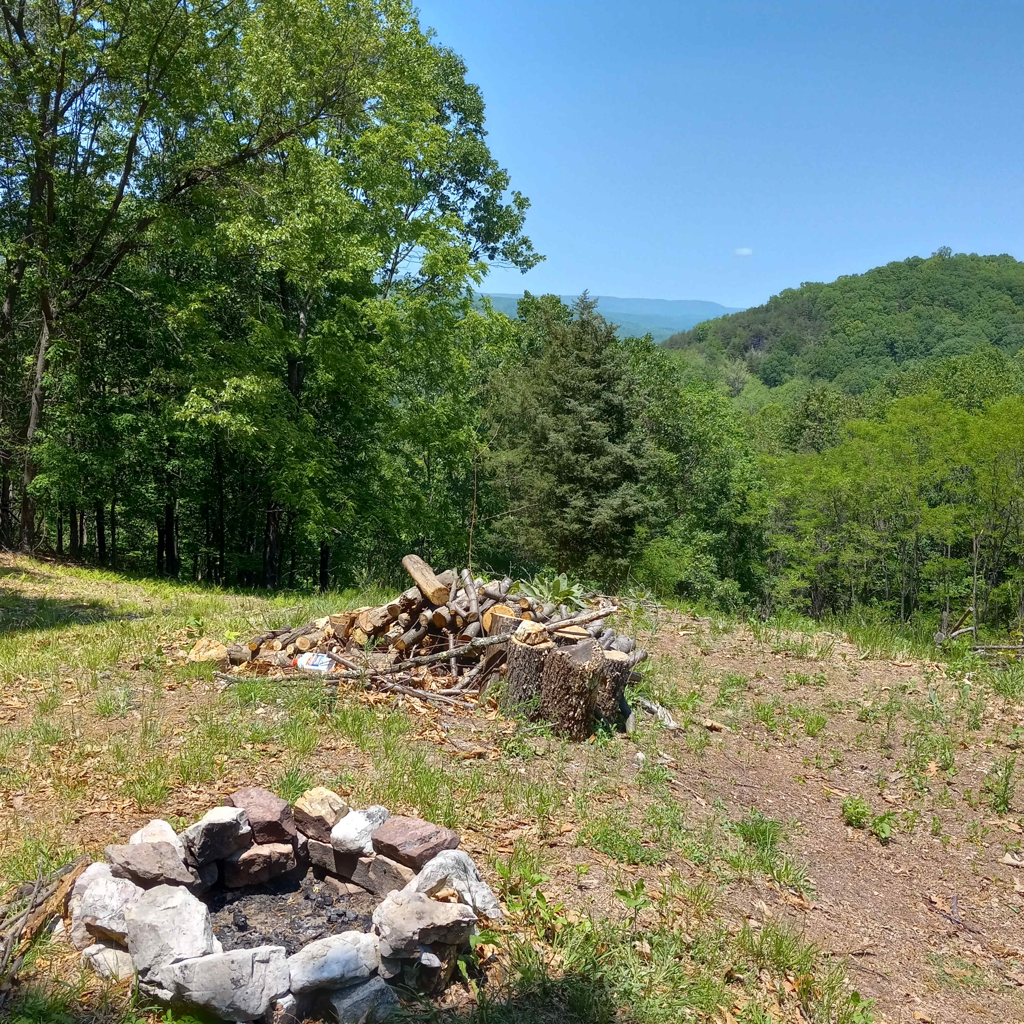Summer view from campsite 