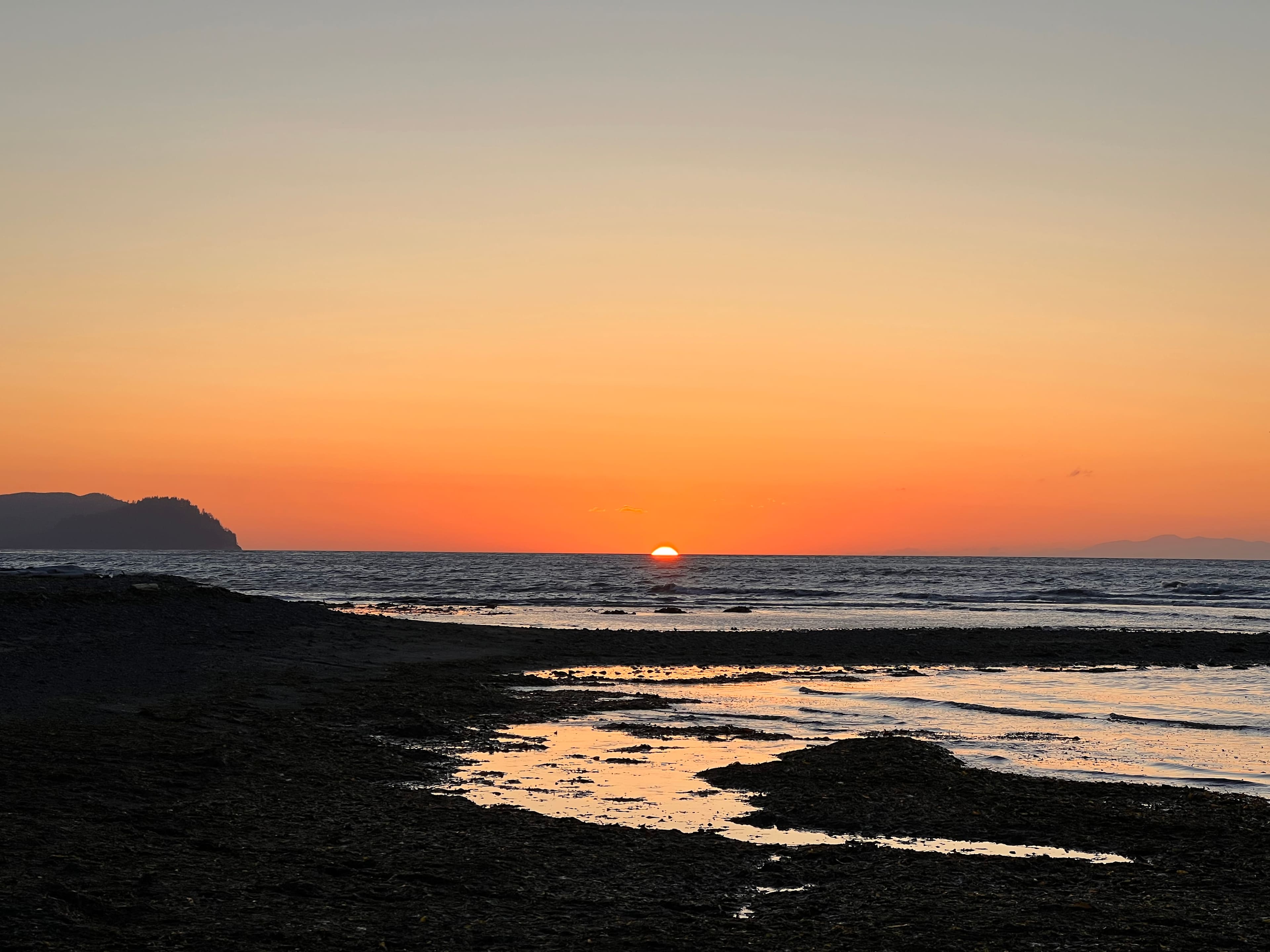 Amazing sunset at the beach!