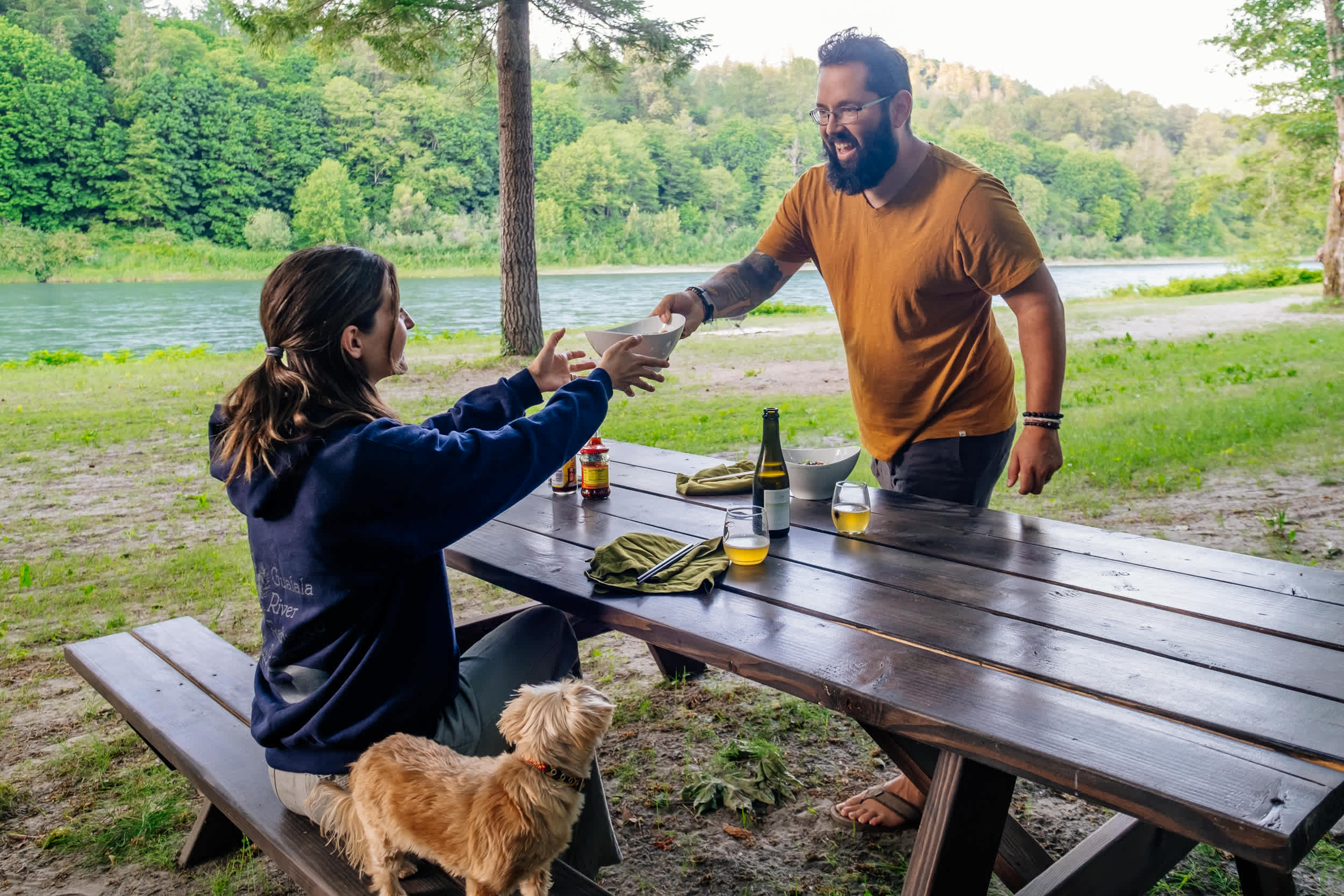 dinner by the river
