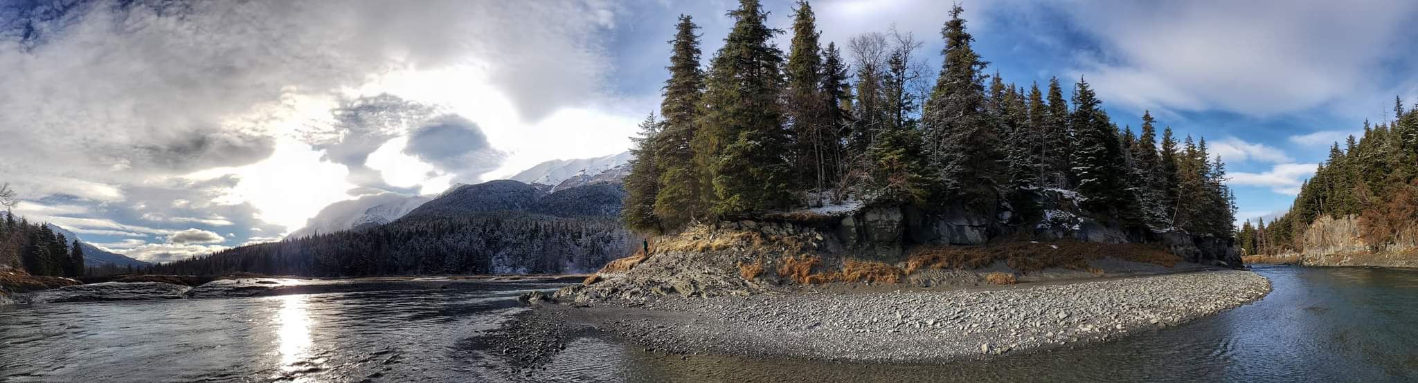 Historic Wharfsite at Sunrise AK