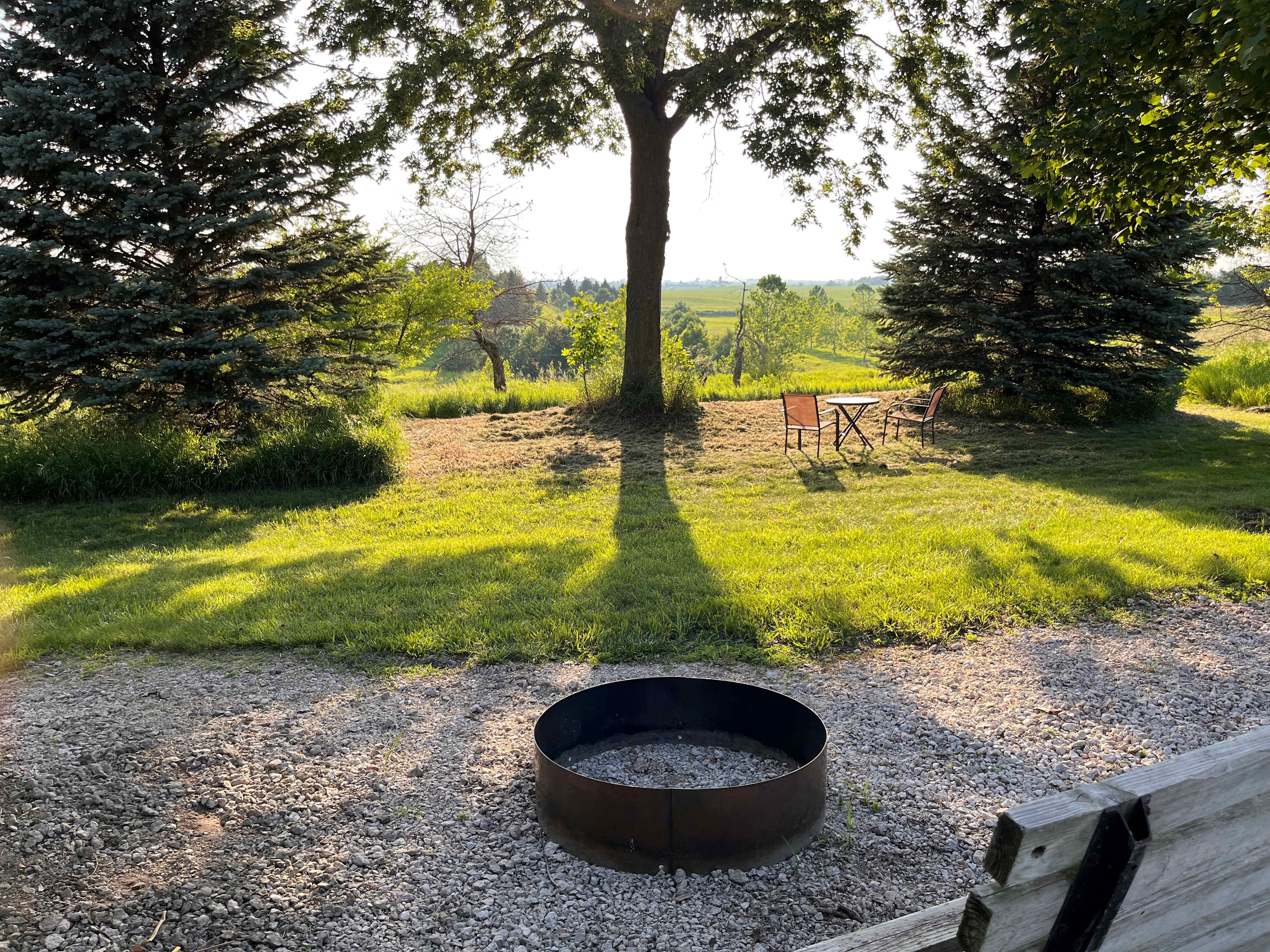 The view from your camper, overlooking the beautiful Four Mile Creek valley.