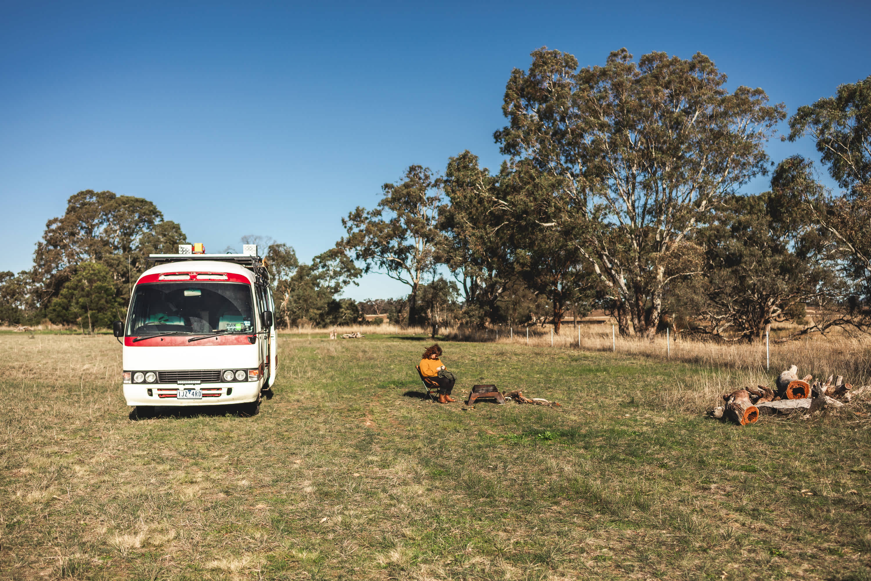 Enjoying some chill time at the campsite