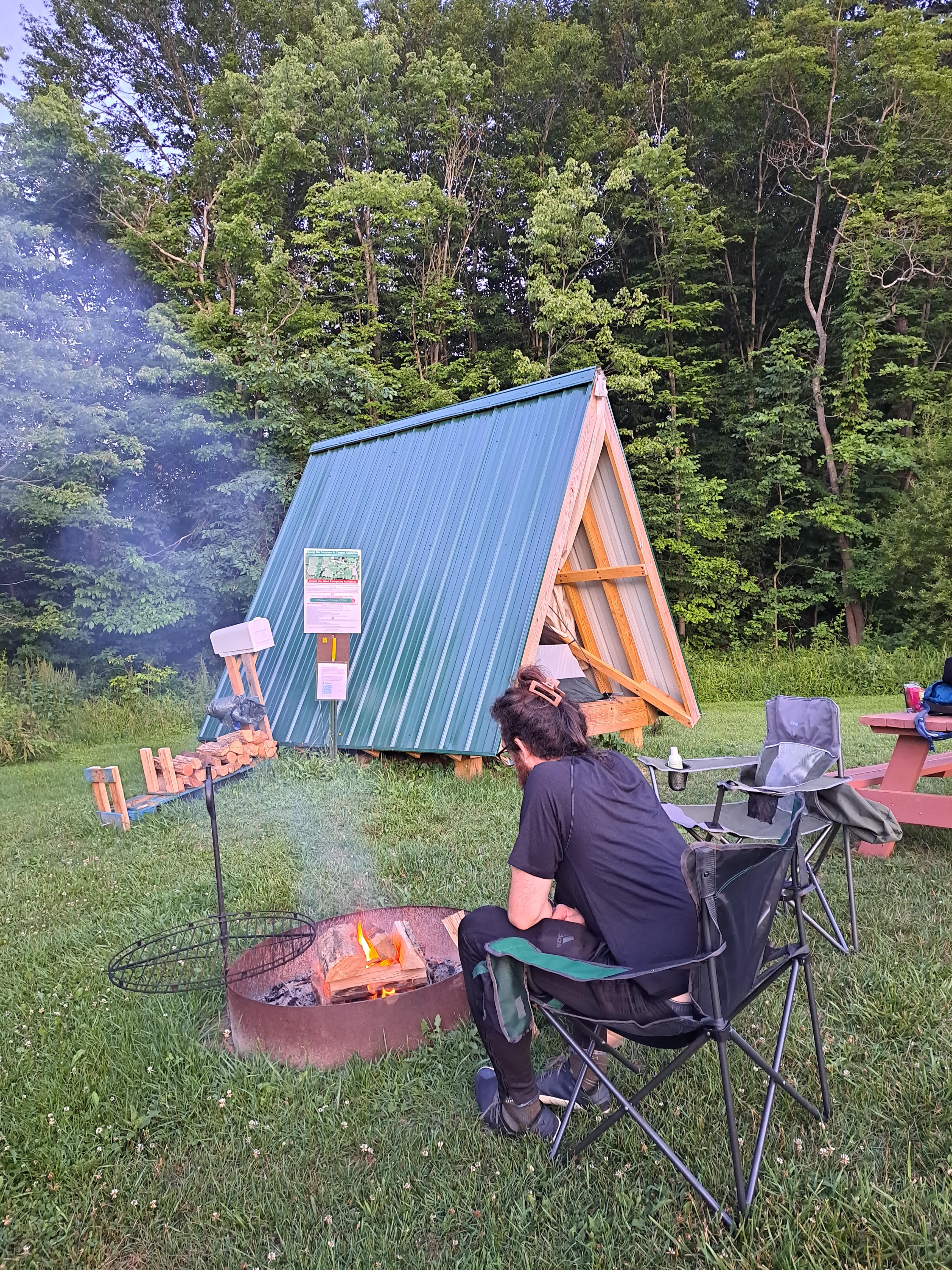 Site once set up. Fire was purchased there and delivered to us!