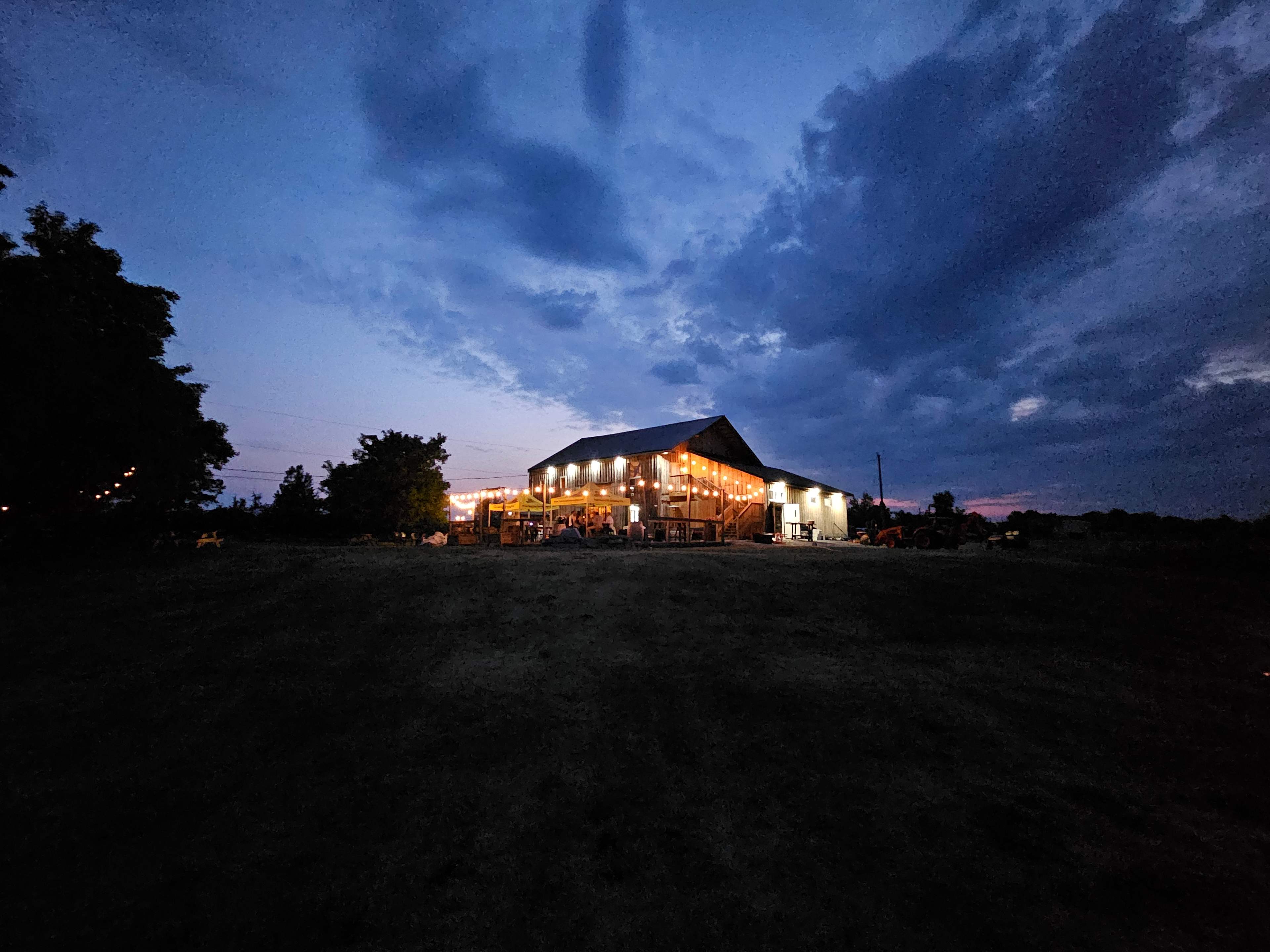 View of the Barn in the evening